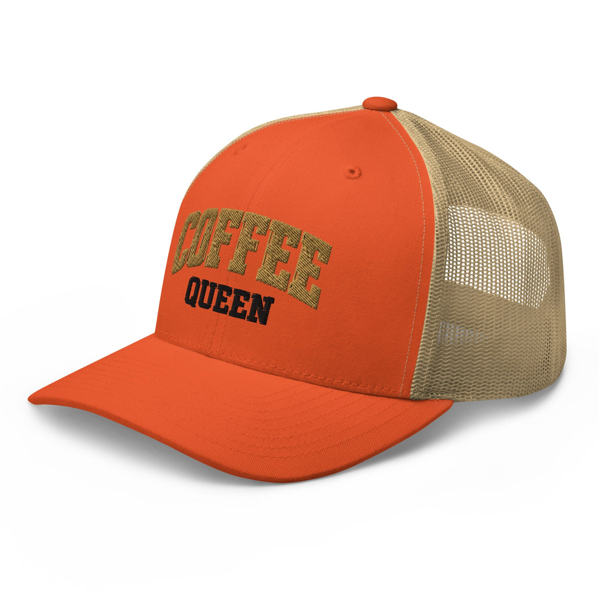 Coffee Queen Vintage Collegiate Trucker Hat - Bluegrass Elite Apparel LLC