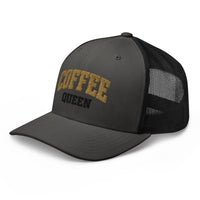 Coffee Queen Vintage Collegiate Trucker Hat - Bluegrass Elite Apparel LLC