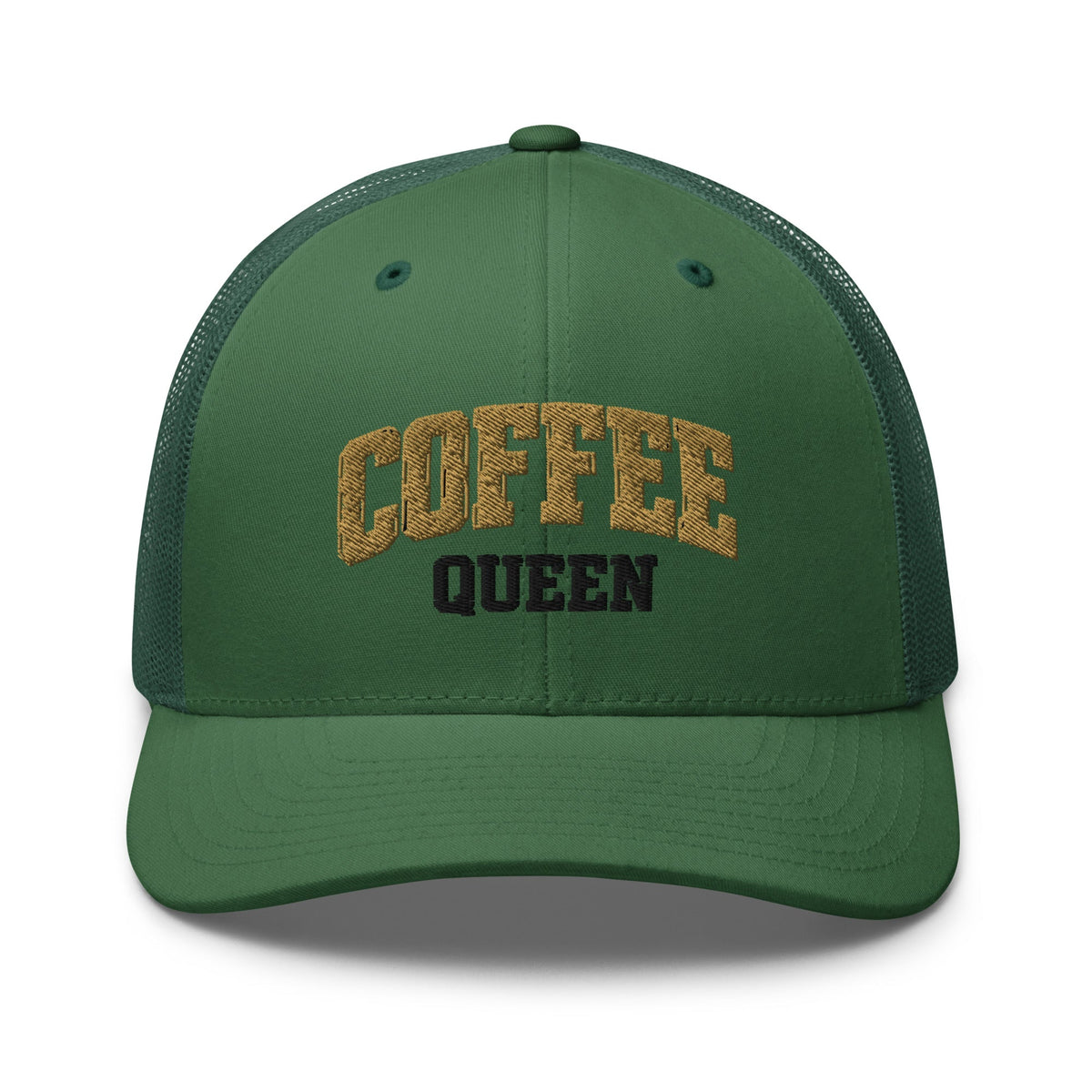 Coffee Queen Vintage Collegiate Trucker Hat - Bluegrass Elite Apparel LLC