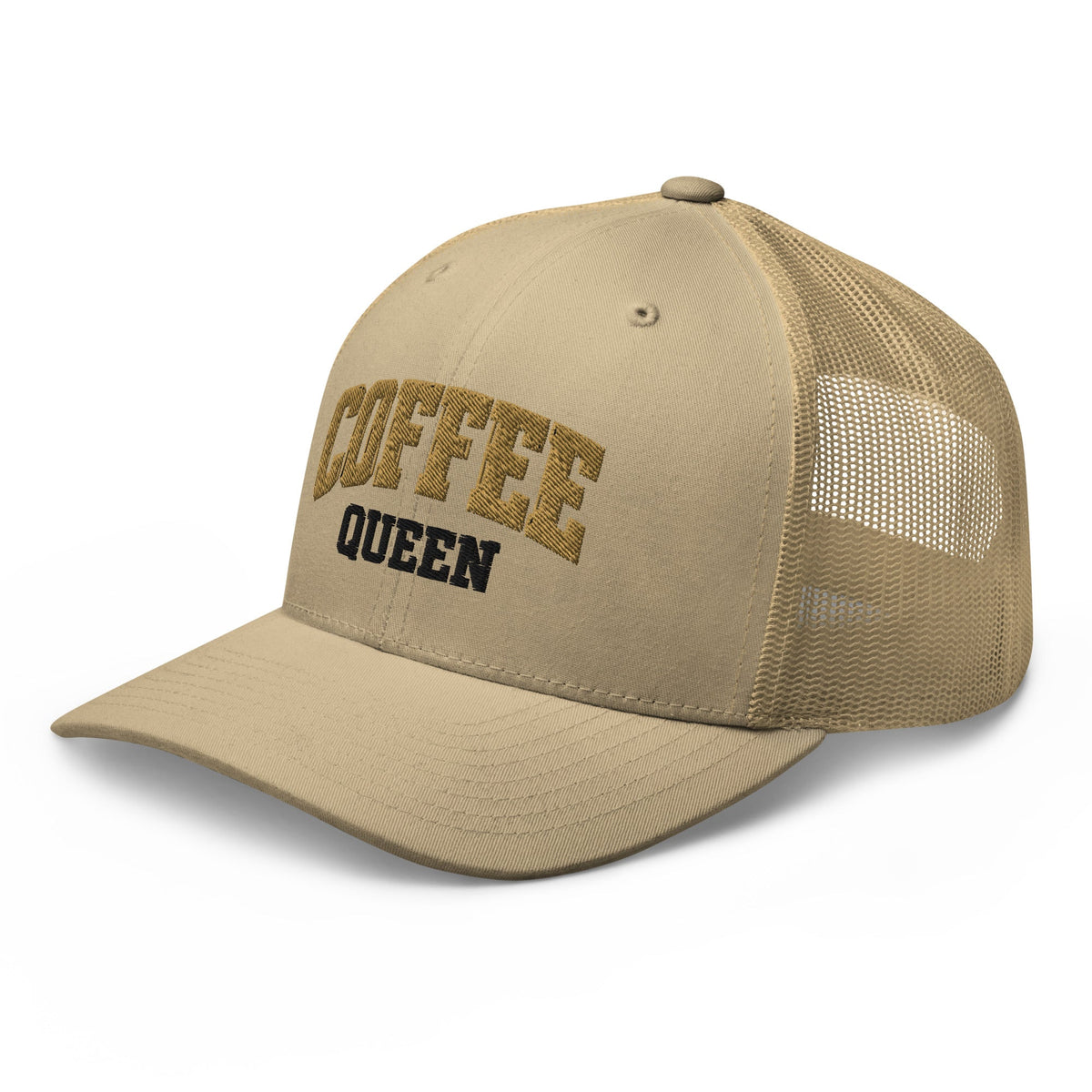 Coffee Queen Vintage Collegiate Trucker Hat - Bluegrass Elite Apparel LLC