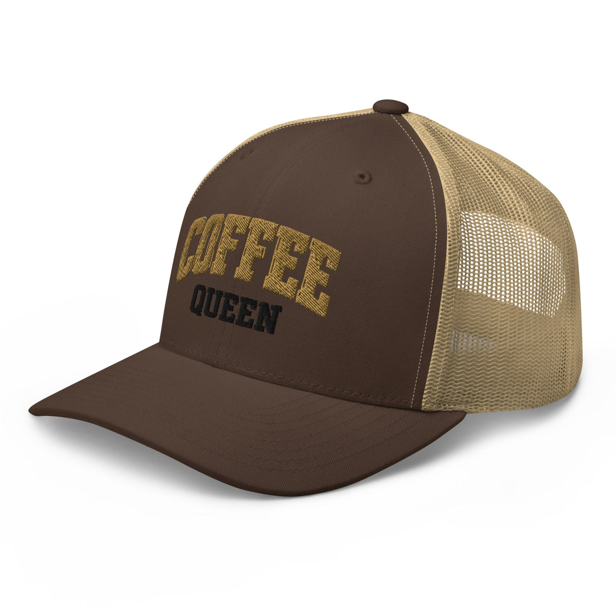Coffee Queen Vintage Collegiate Trucker Hat - Bluegrass Elite Apparel LLC