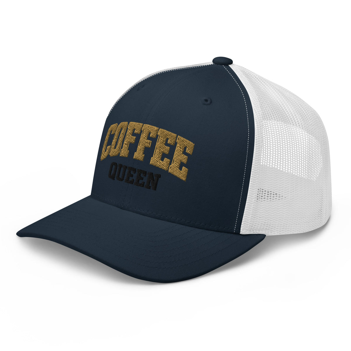 Coffee Queen Vintage Collegiate Trucker Hat - Bluegrass Elite Apparel LLC