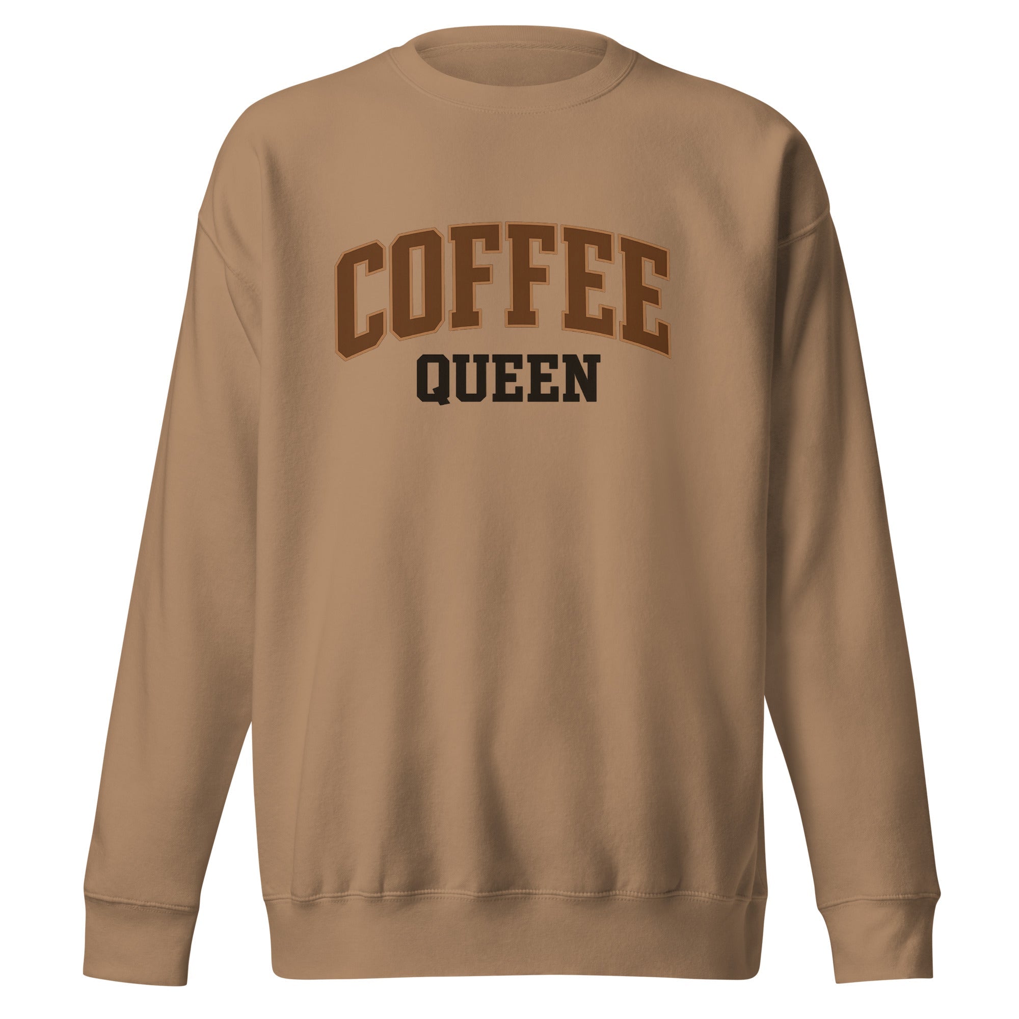 Coffee Queen Vintage Script Sweatshirt - Bluegrass Elite Apparel LLC