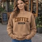 Coffee Queen Vintage Script Sweatshirt - Bluegrass Elite Apparel LLC