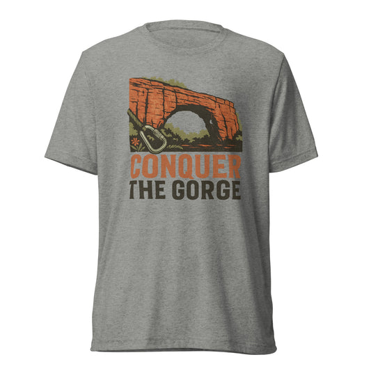 Conquer the Gorge Tee | Red River Gorge Kentucky Adventure Shirt - Bluegrass Elite Apparel LLC