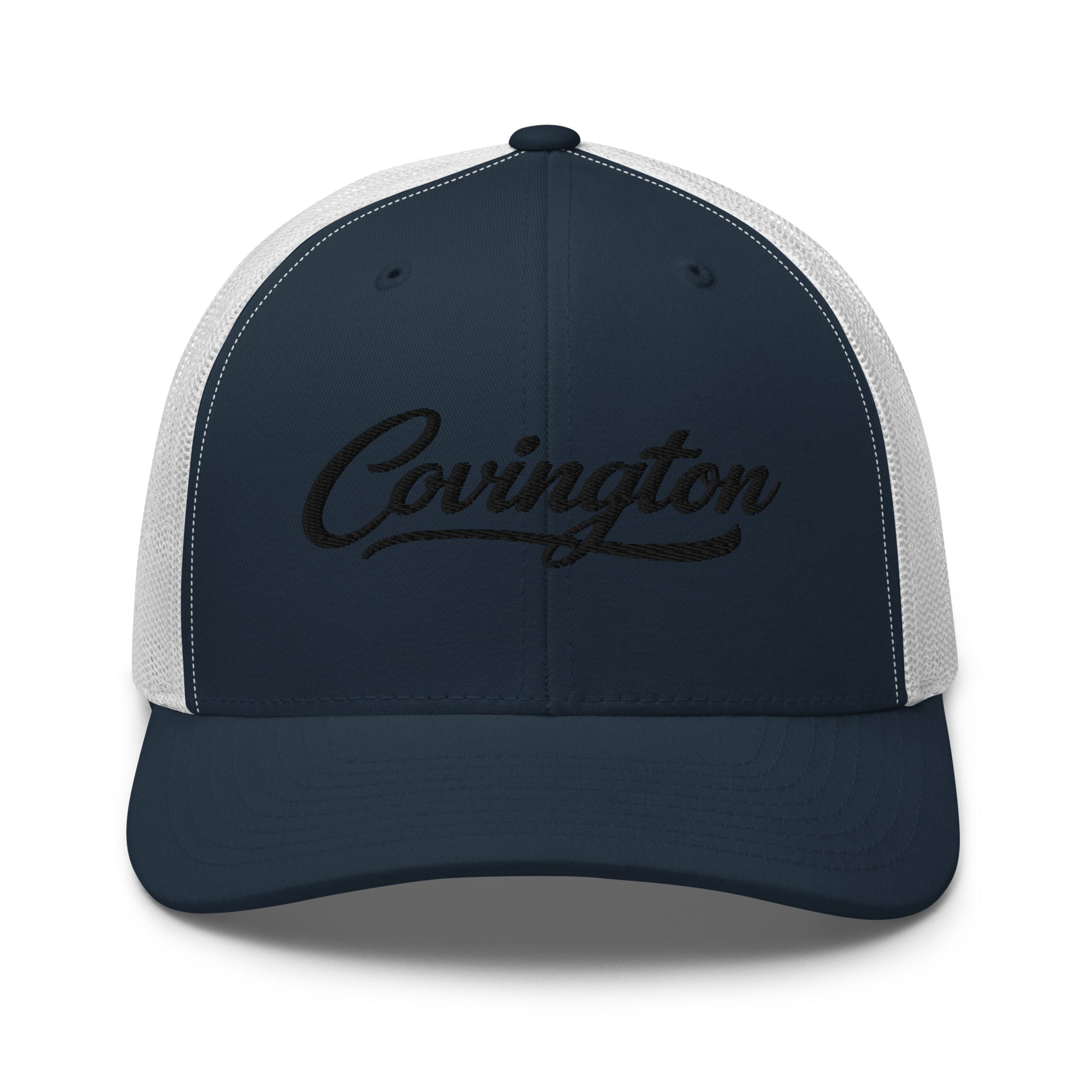 Covington Script Trucker Cap – Kentucky City Series Classic Mesh Hat - Bluegrass Elite Apparel LLC
