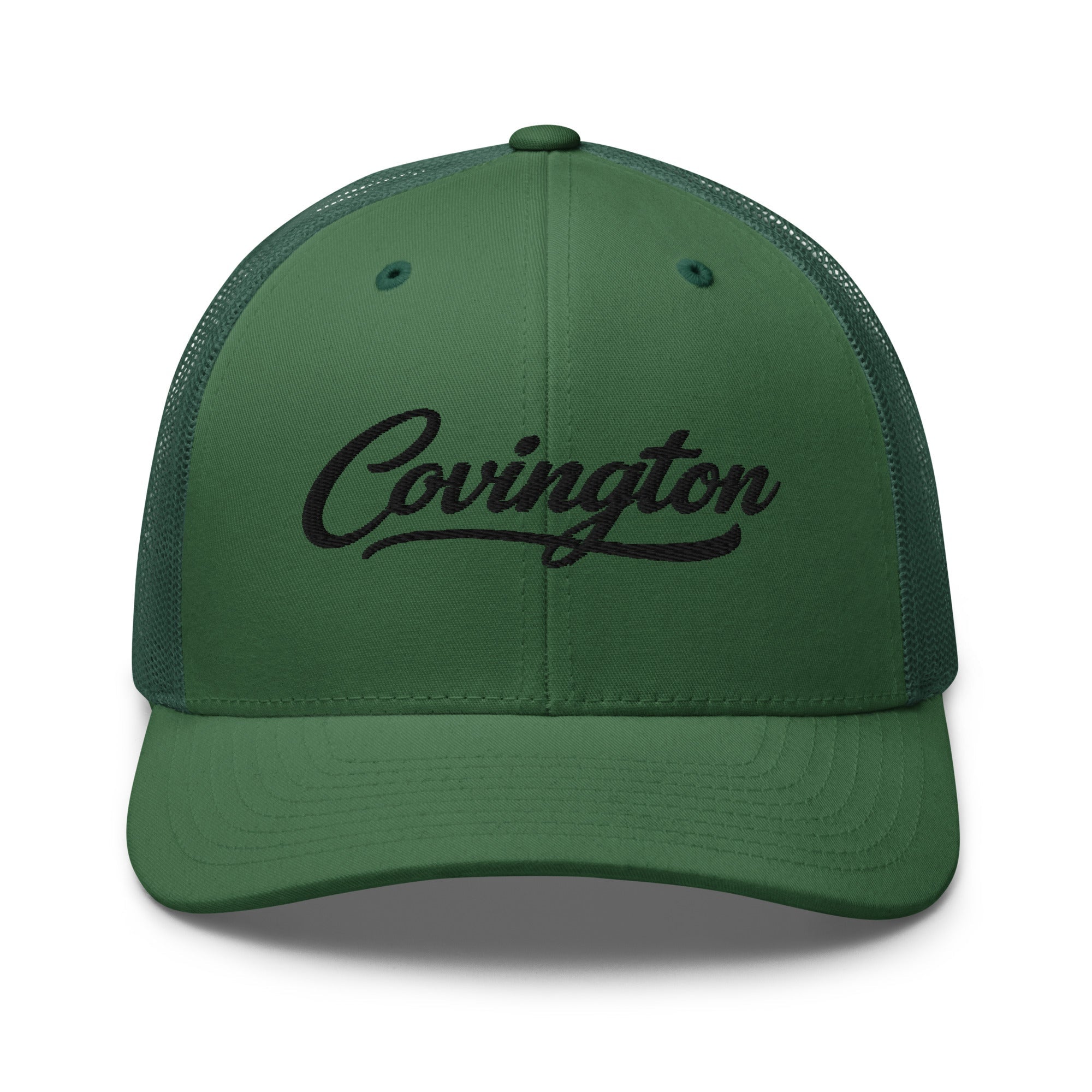 Covington Script Trucker Cap – Kentucky City Series Classic Mesh Hat - Bluegrass Elite Apparel LLC