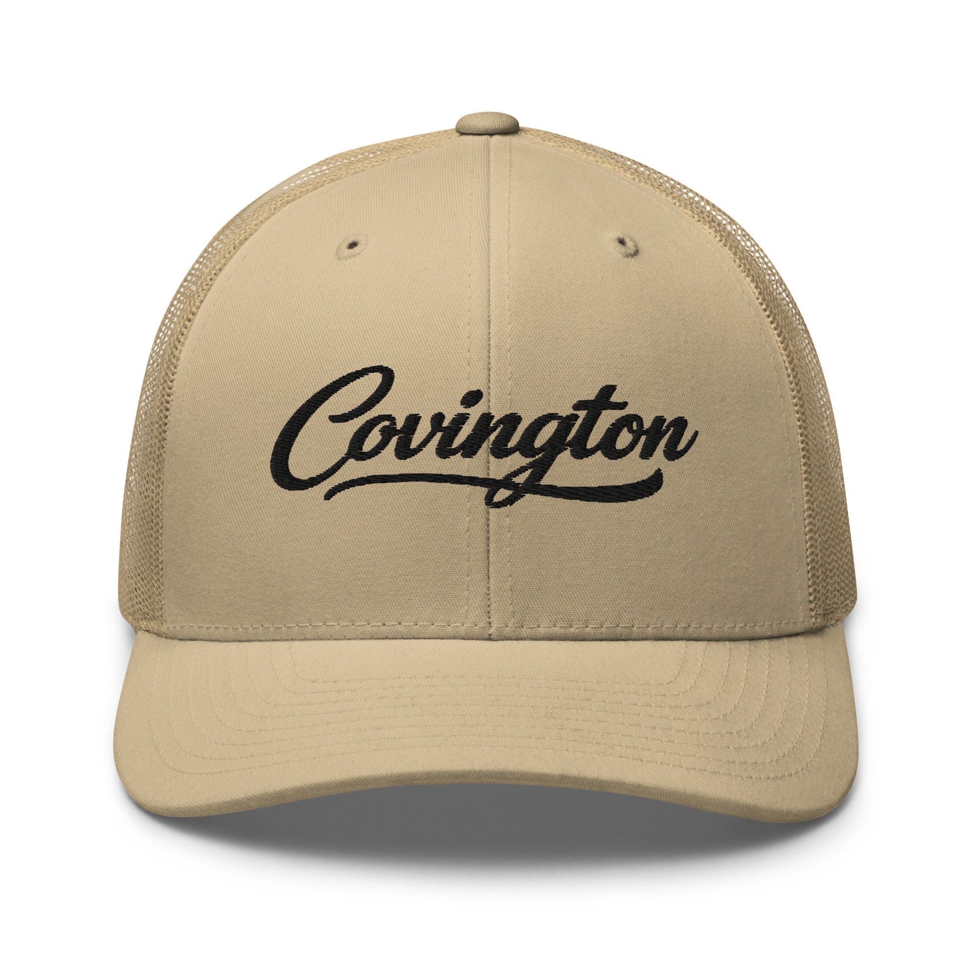 Covington Script Trucker Cap – Kentucky City Series Classic Mesh Hat - Bluegrass Elite Apparel LLC