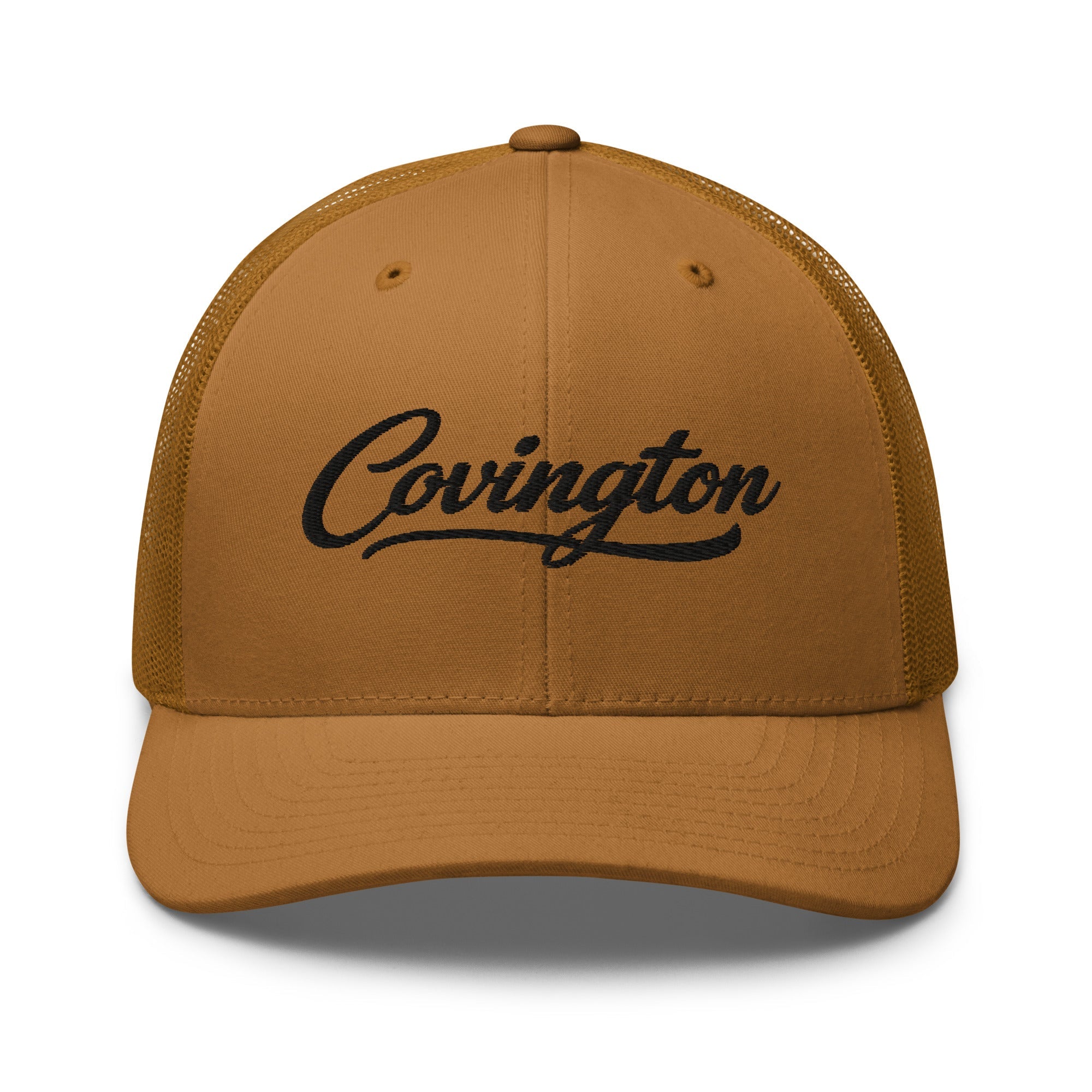 Covington Script Trucker Cap – Kentucky City Series Classic Mesh Hat - Bluegrass Elite Apparel LLC