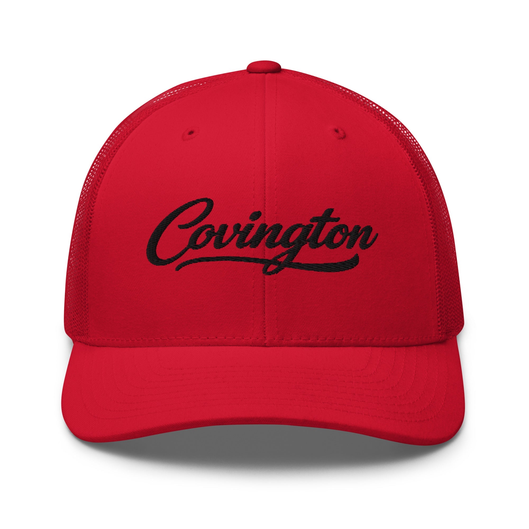Covington Script Trucker Cap – Kentucky City Series Classic Mesh Hat - Bluegrass Elite Apparel LLC
