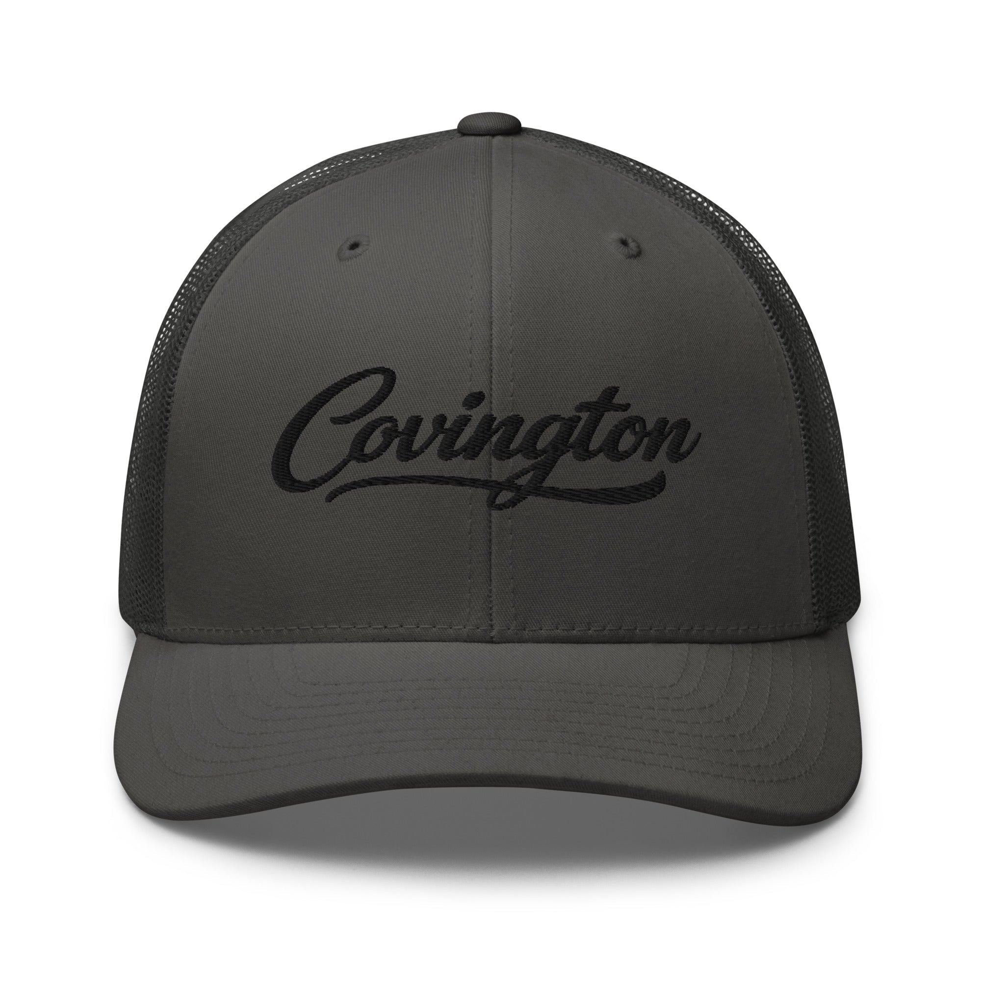 Covington Script Trucker Cap – Kentucky City Series Classic Mesh Hat - Bluegrass Elite Apparel LLC