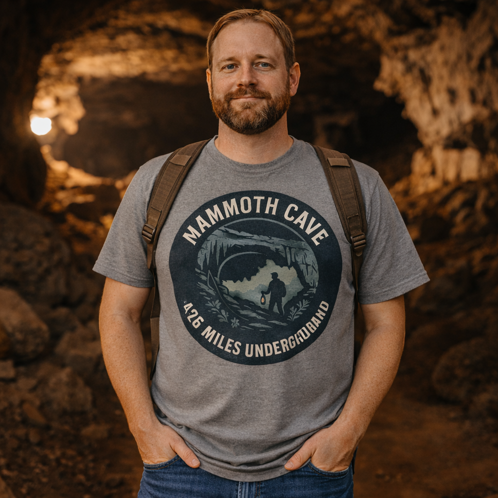 Mammoth Cave “426 Miles Underground” T-Shirt | Kentucky National Park Caving Tee