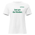 de de Cox Romance Reader T-Shirt | Just Get the Blanket Winter Design | Classic Airlume - Bluegrass Elite Apparel LLC