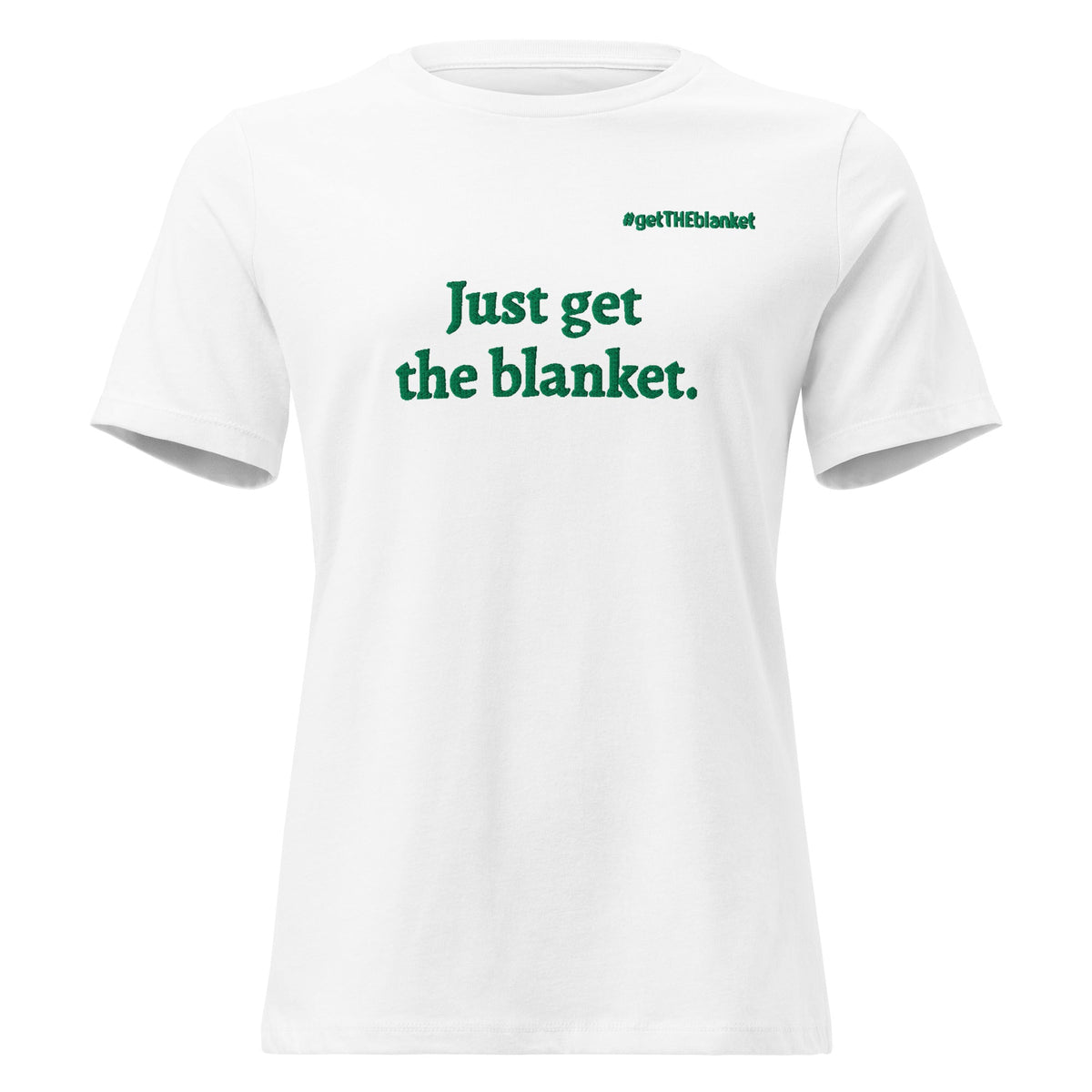 de de Cox Romance Reader T-Shirt | Just Get the Blanket Winter Design | Classic Airlume - Bluegrass Elite Apparel LLC