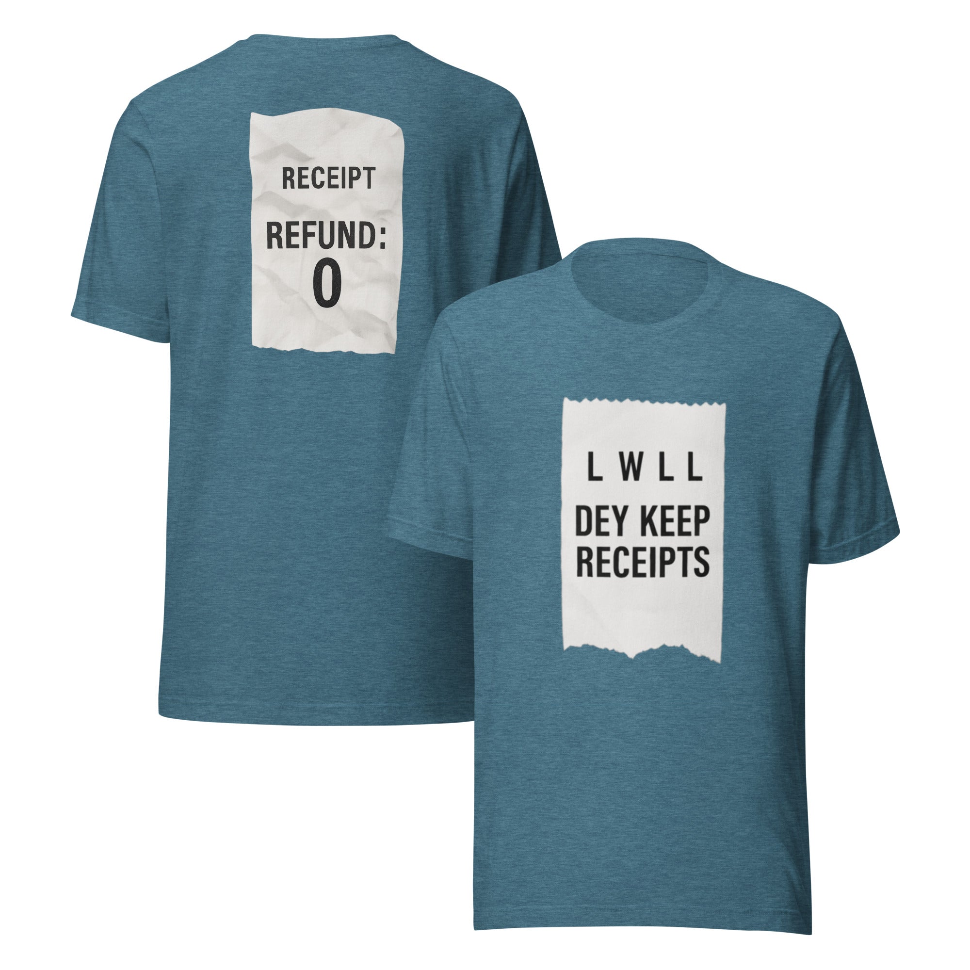 Dey Keep Receipts T-Shirt | Parody Style Receipt Graphic Tee | Elite - Bluegrass Elite Apparel LLC