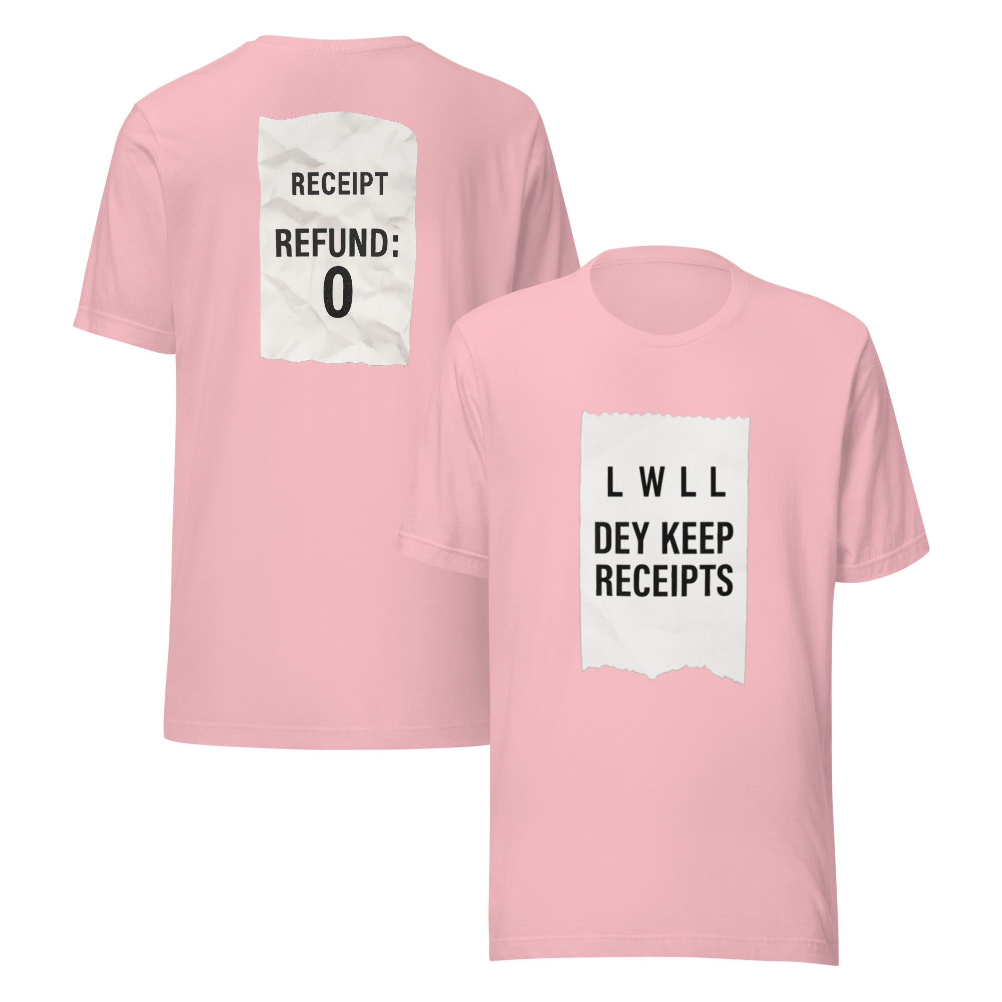 Dey Keep Receipts T-Shirt | Parody Style Receipt Graphic Tee | Elite - Bluegrass Elite Apparel LLC