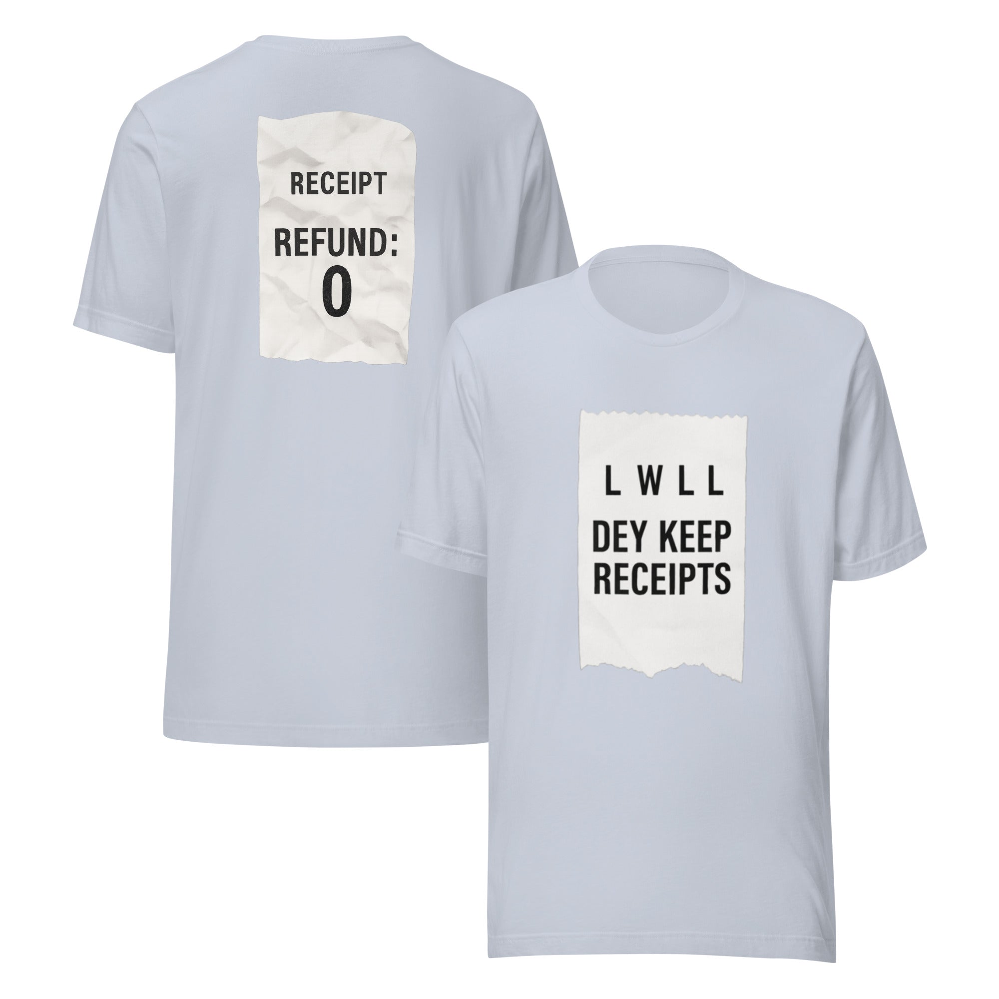 Dey Keep Receipts T-Shirt | Parody Style Receipt Graphic Tee | Elite - Bluegrass Elite Apparel LLC