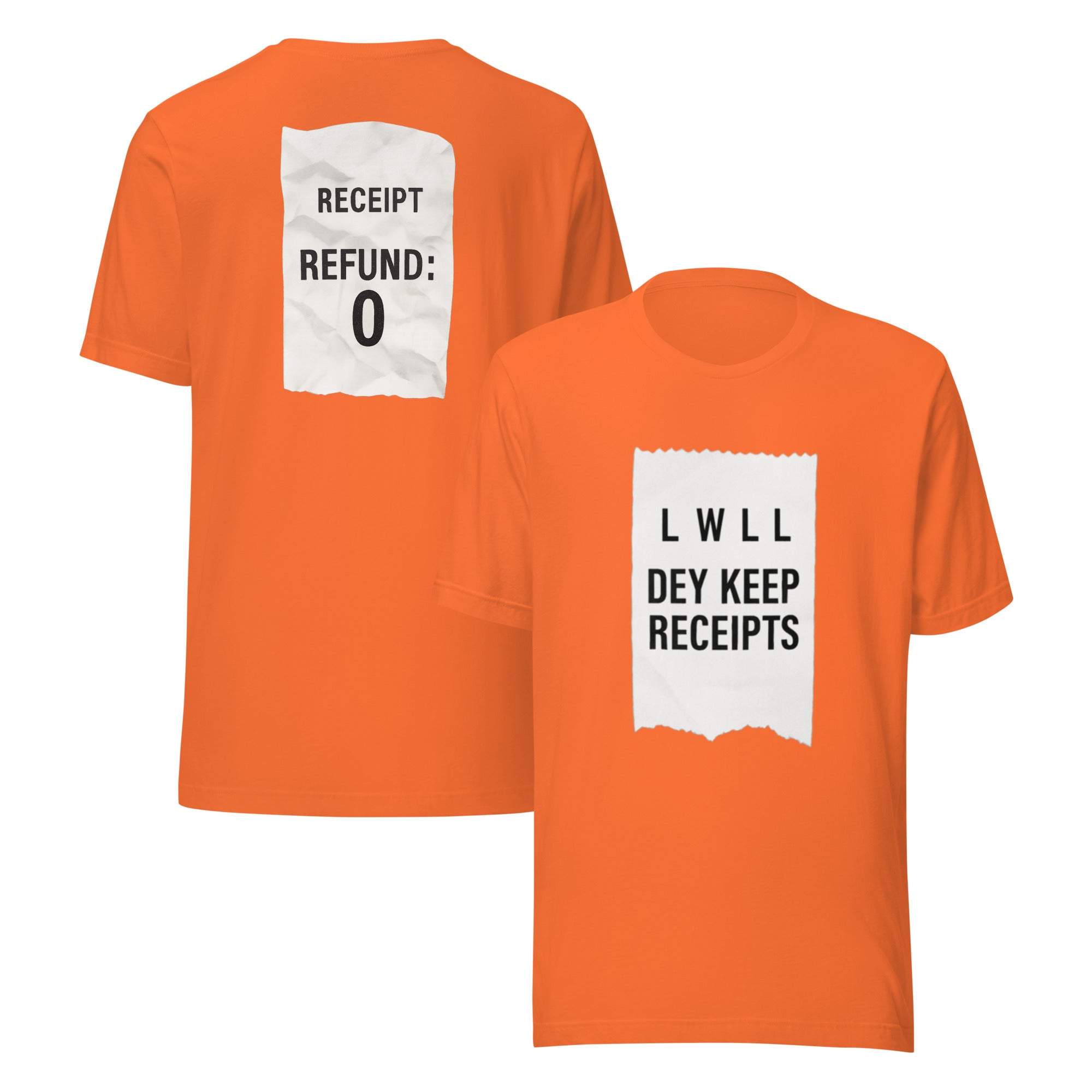 Dey Keep Receipts T-Shirt | Parody Style Receipt Graphic Tee | Elite - Bluegrass Elite Apparel LLC