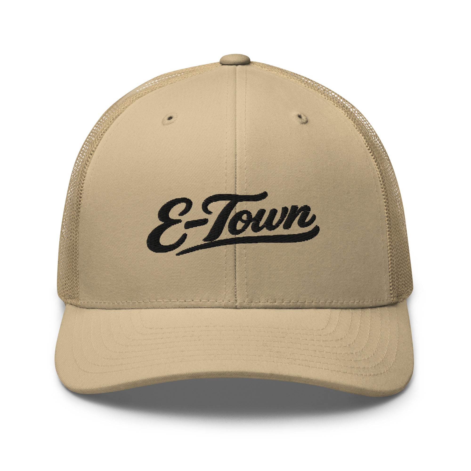 E - Town Script Trucker Cap – Kentucky City Series Heritage Mesh Hat - Bluegrass Elite Apparel LLC
