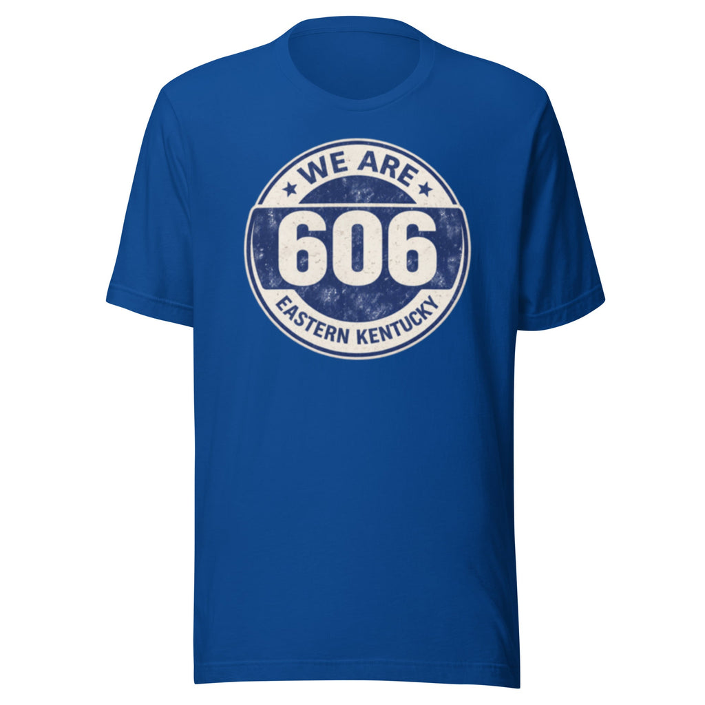 Eastern Kentucky 606 Heritage Badge T-Shirt | Vintage Area Code Design | Classic - Bluegrass Elite Apparel LLC