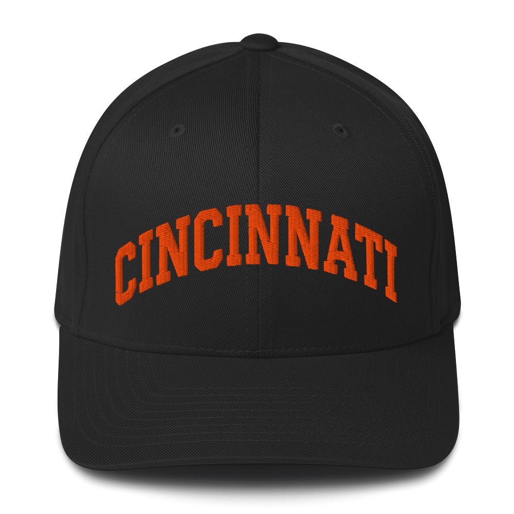 Embroidered Cincinnati Structured Twill Cap | Stretch - Fit Hat - Bluegrass Elite Apparel LLC