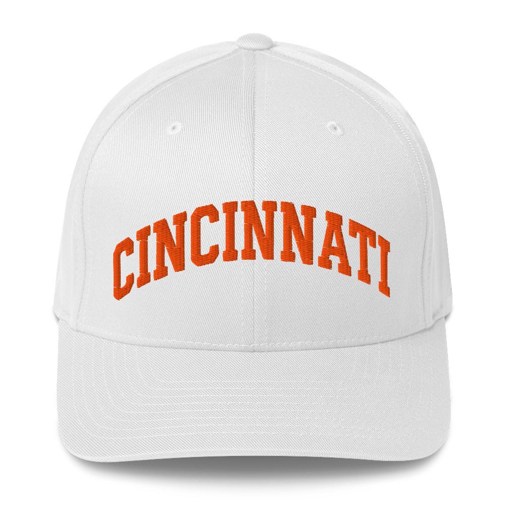 Embroidered Cincinnati Structured Twill Cap | Stretch - Fit Hat - Bluegrass Elite Apparel LLC
