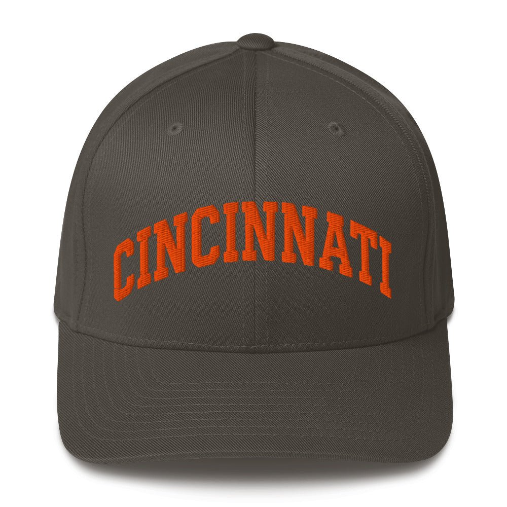Embroidered Cincinnati Structured Twill Cap | Stretch - Fit Hat - Bluegrass Elite Apparel LLC