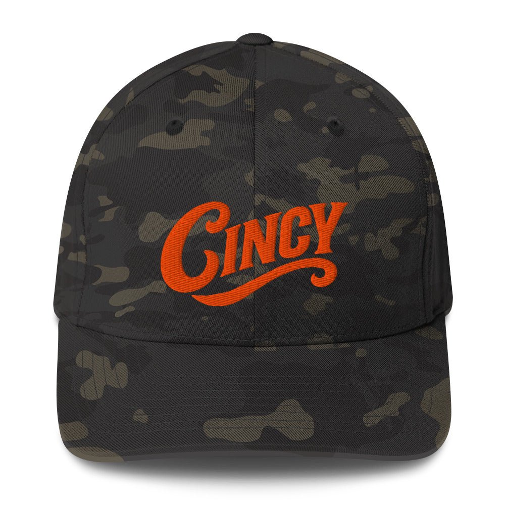 Embroidered Cincy Structured Twill Cap | Stretch - Fit Hat - Bluegrass Elite Apparel LLC