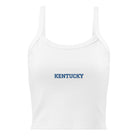 Embroidered Kentucky Micro-Rib Tank Top - Bluegrass Elite Apparel LLC