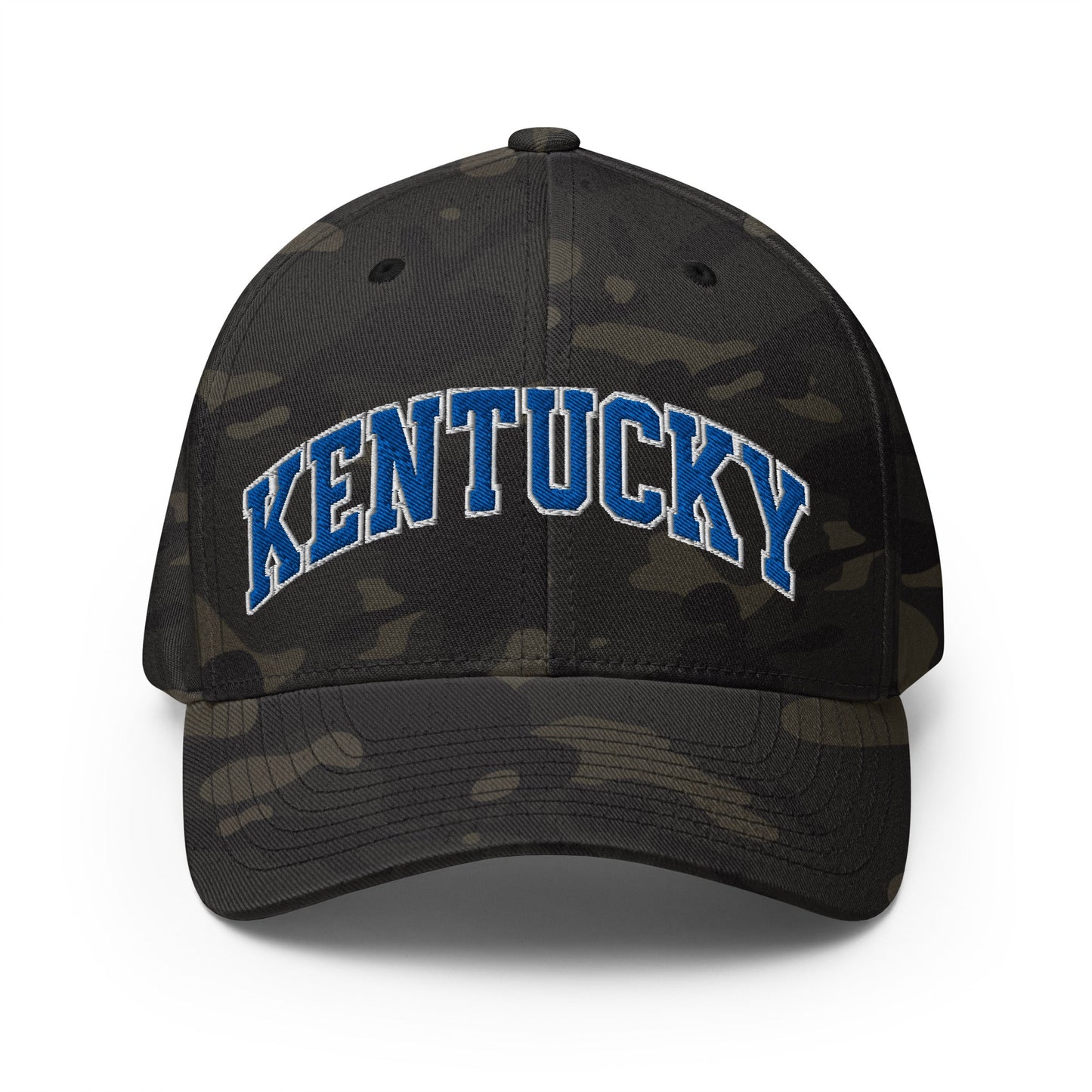 Embroidered Kentucky Structured Twill Cap | Stretch - Fit Hat - Bluegrass Elite Apparel LLC