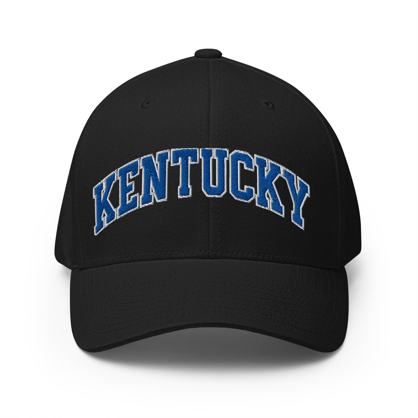 Embroidered Kentucky Structured Twill Cap | Stretch - Fit Hat - Bluegrass Elite Apparel LLC