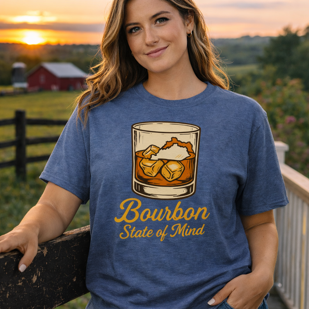 Bourbon State of Mind Tee | Kentucky Bourbon Lifestyle Shirt | Elite