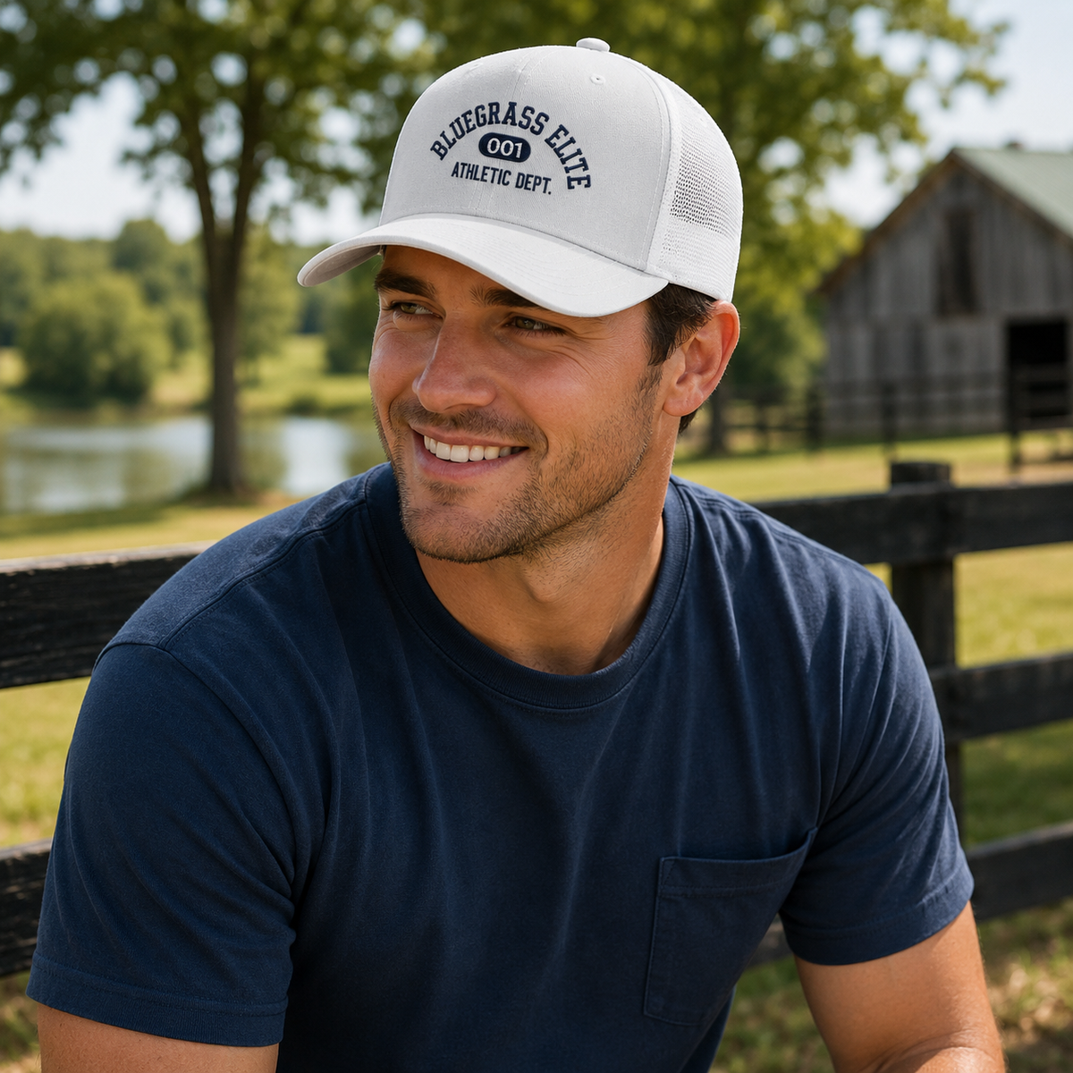Bluegrass Elite Script Trucker Hat | Athletic Dept Heritage Cap