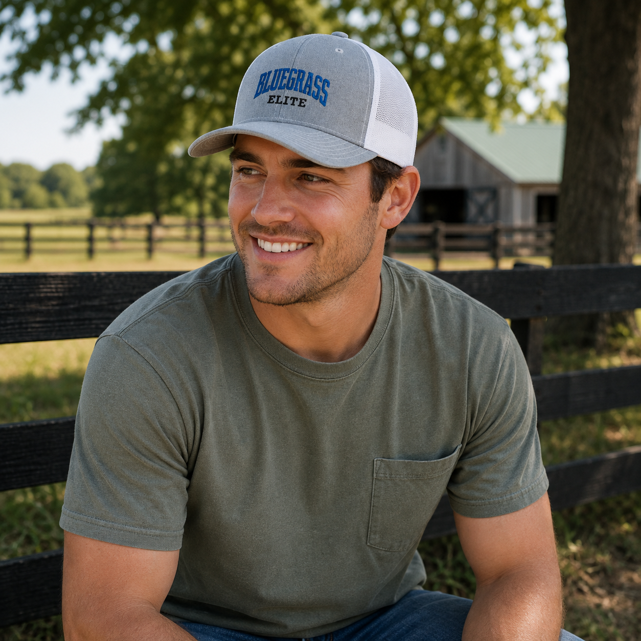 Bluegrass Elite Script Trucker Cap