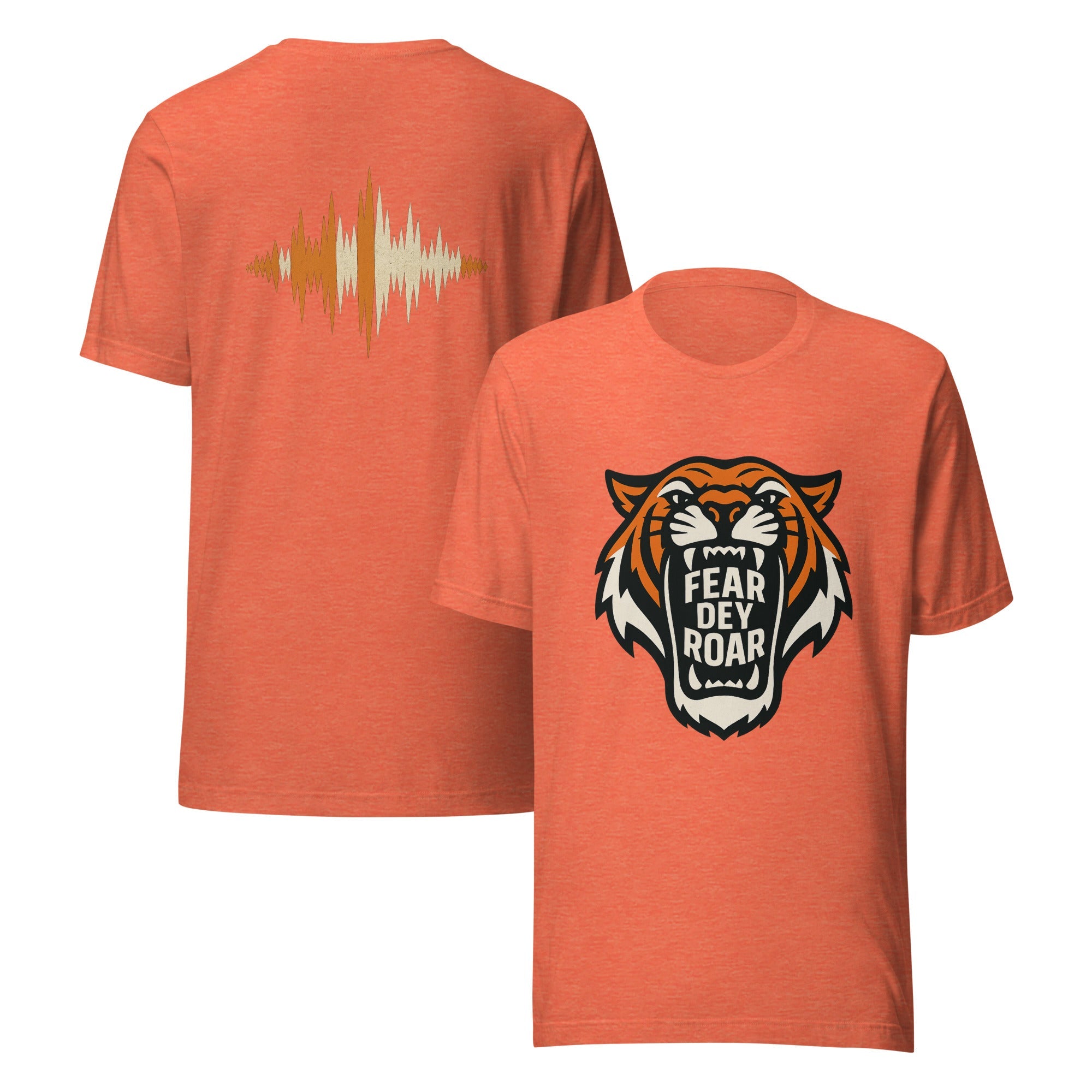 Fear Dey Roar T-Shirt | Tiger Mouth & Soundwave Back Print | Elite - Bluegrass Elite Apparel LLC