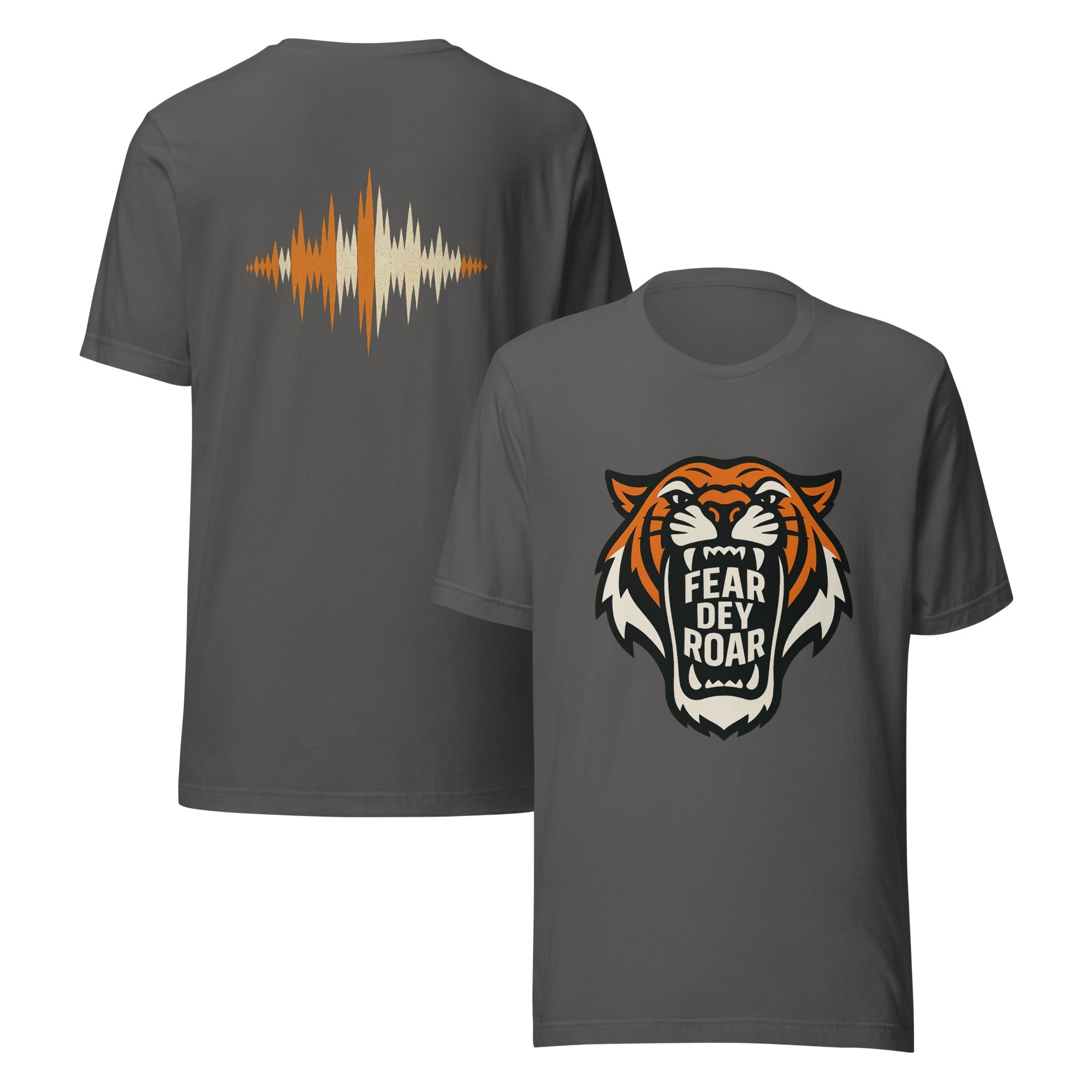 Fear Dey Roar T-Shirt | Tiger Mouth & Soundwave Back Print | Elite - Bluegrass Elite Apparel LLC