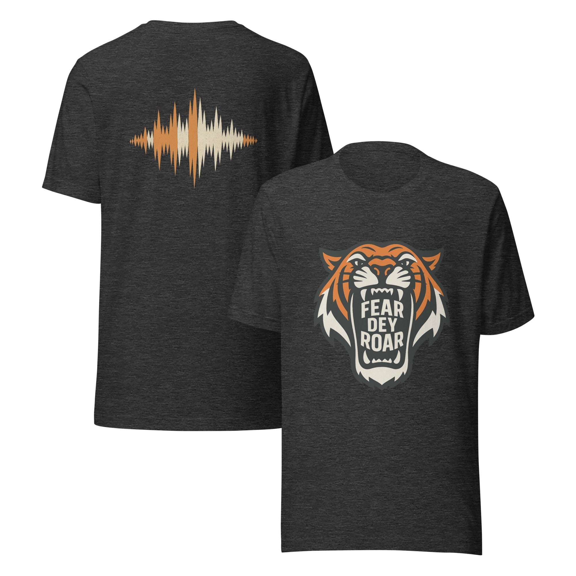 Fear Dey Roar T-Shirt | Tiger Mouth & Soundwave Back Print | Elite - Bluegrass Elite Apparel LLC