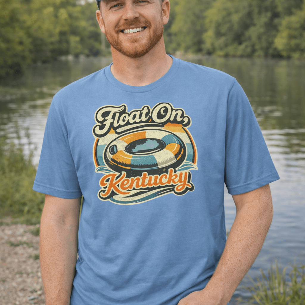 Float On Kentucky Shirt | Retro Tube Float Design | Classic - Bluegrass Elite Apparel LLC