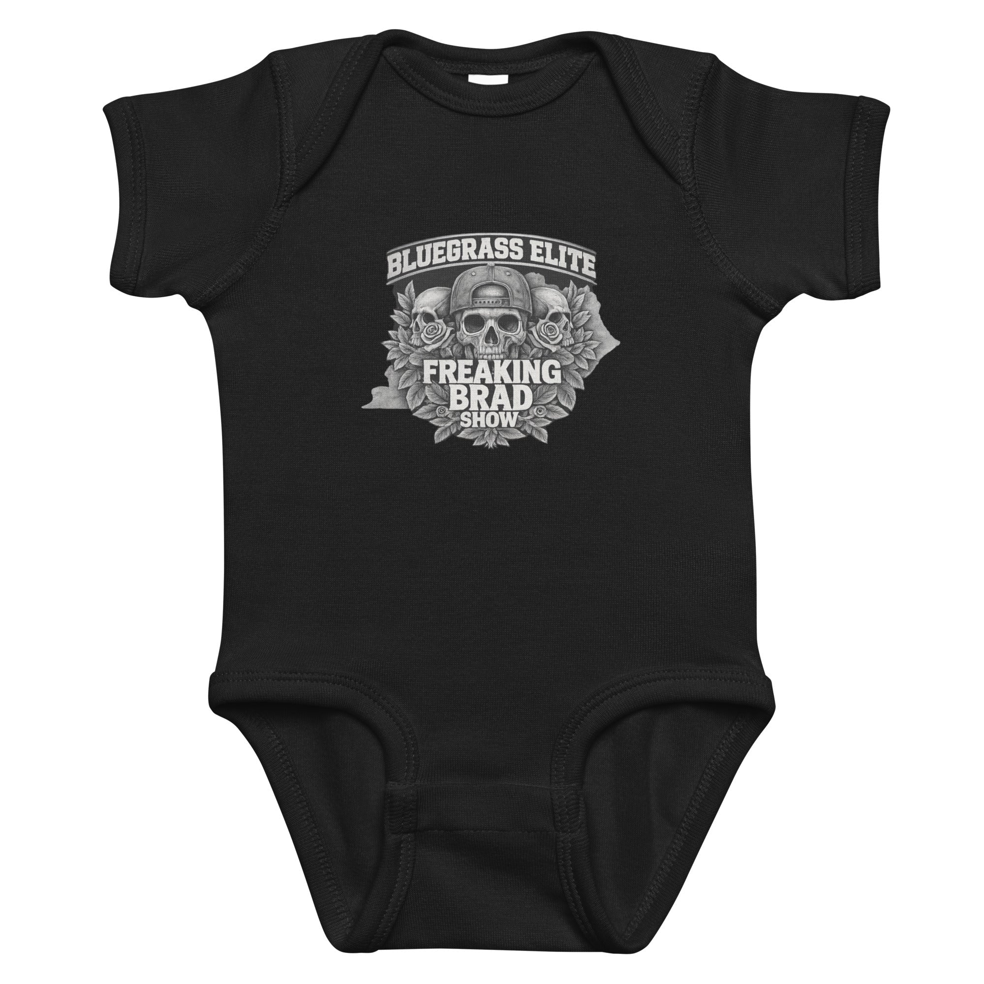 Freaking Brad Show Baby Onesie | Bluegrass Elite Skull Design - Bluegrass Elite Apparel LLC