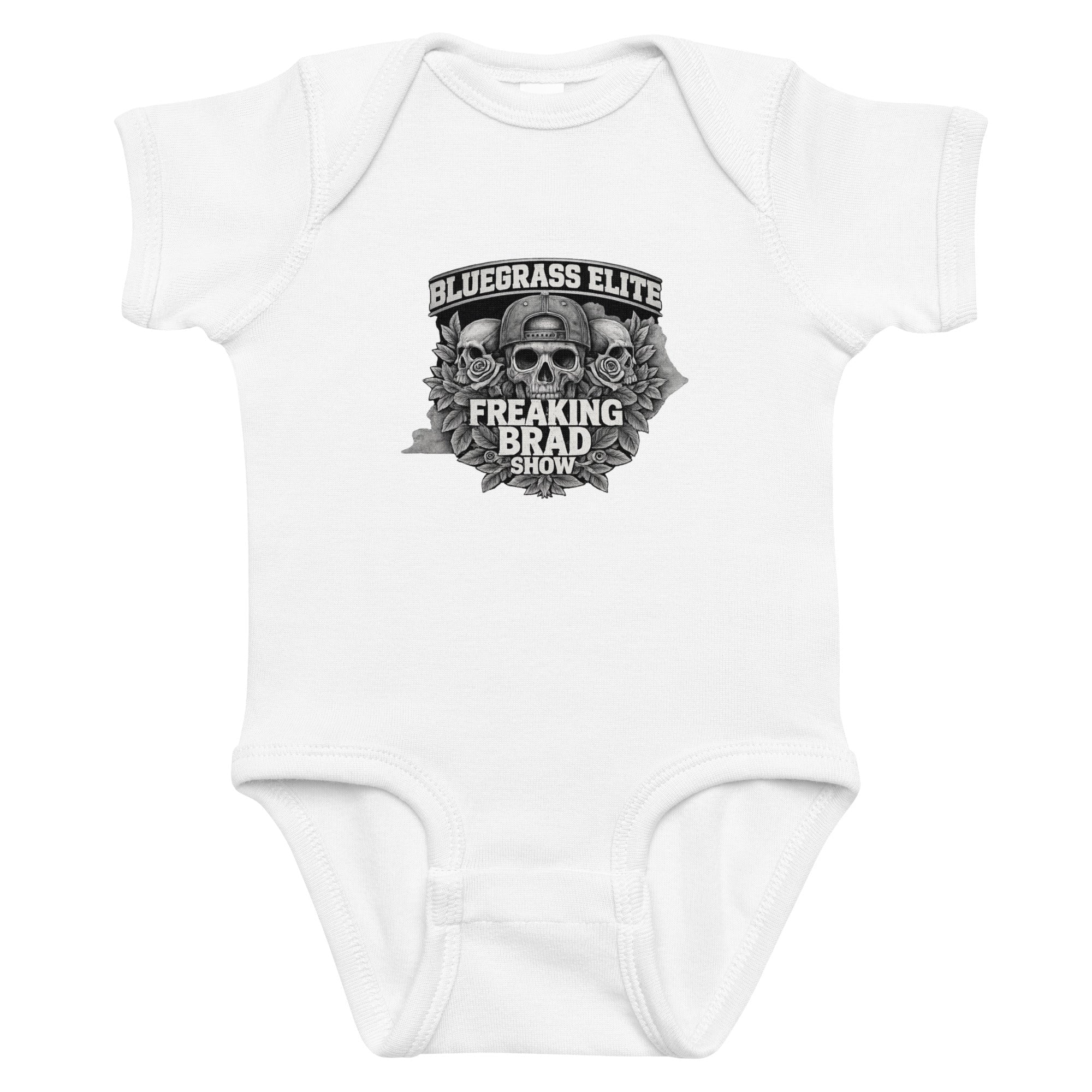 Freaking Brad Show Baby Onesie | Bluegrass Elite Skull Design - Bluegrass Elite Apparel LLC