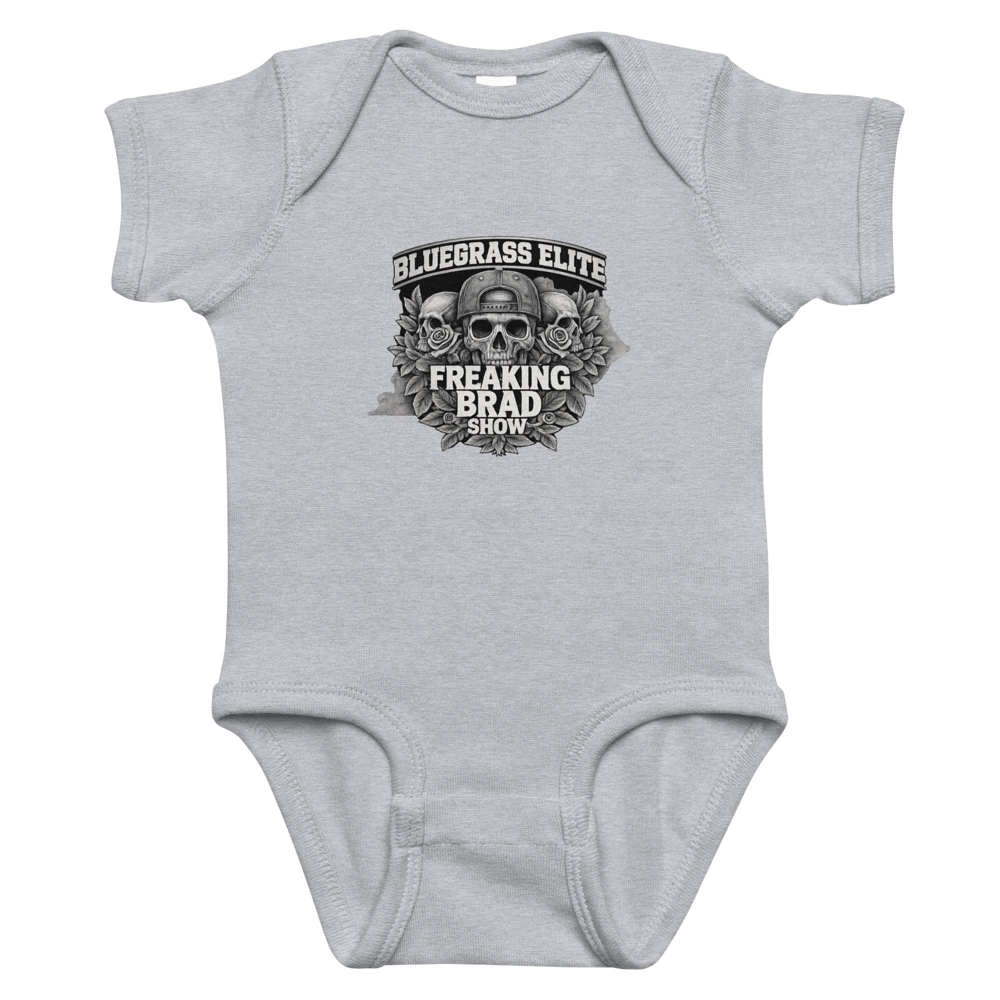 Freaking Brad Show Baby Onesie | Bluegrass Elite Skull Design - Bluegrass Elite Apparel LLC