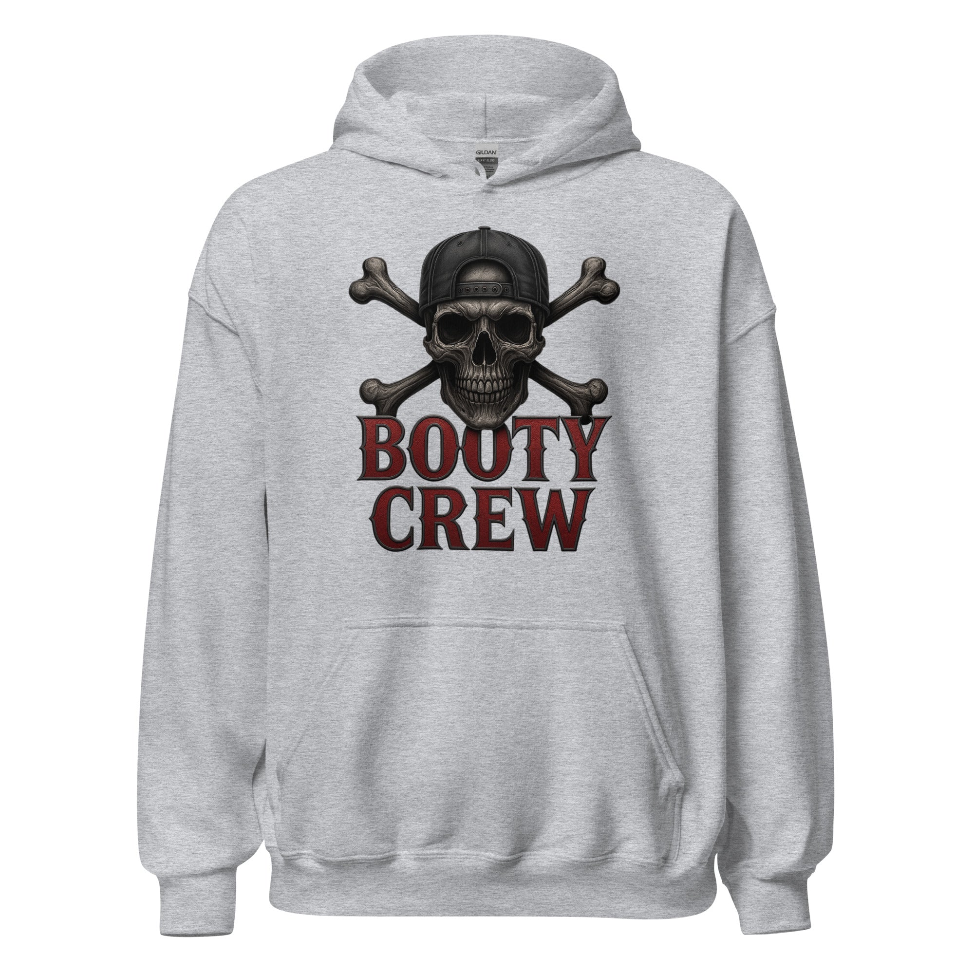 Freaking Brad Show Booty Crew Hoodie | Unisex Skull Pullover - Bluegrass Elite Apparel LLC