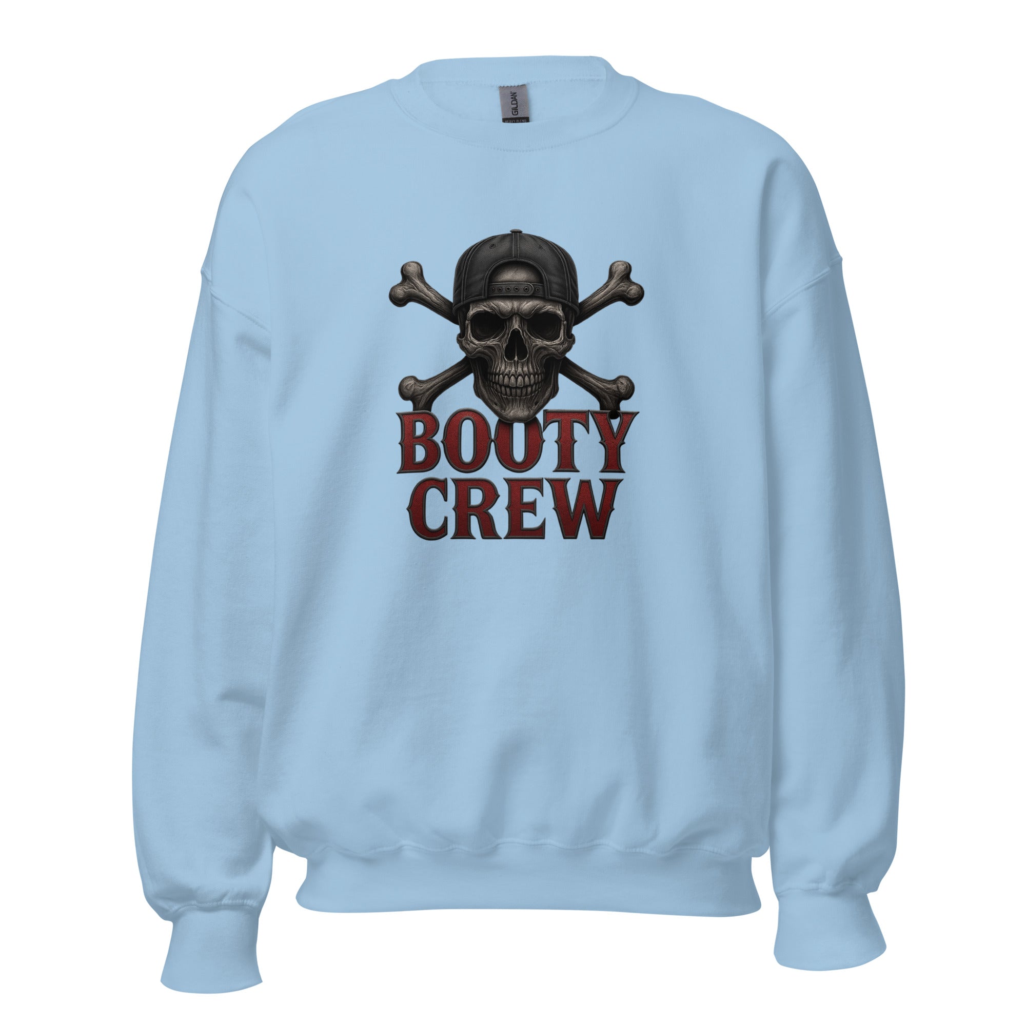 Freaking Brad Show Booty Crew Sweatshirt | Unisex Skull Pullover - Bluegrass Elite Apparel LLC