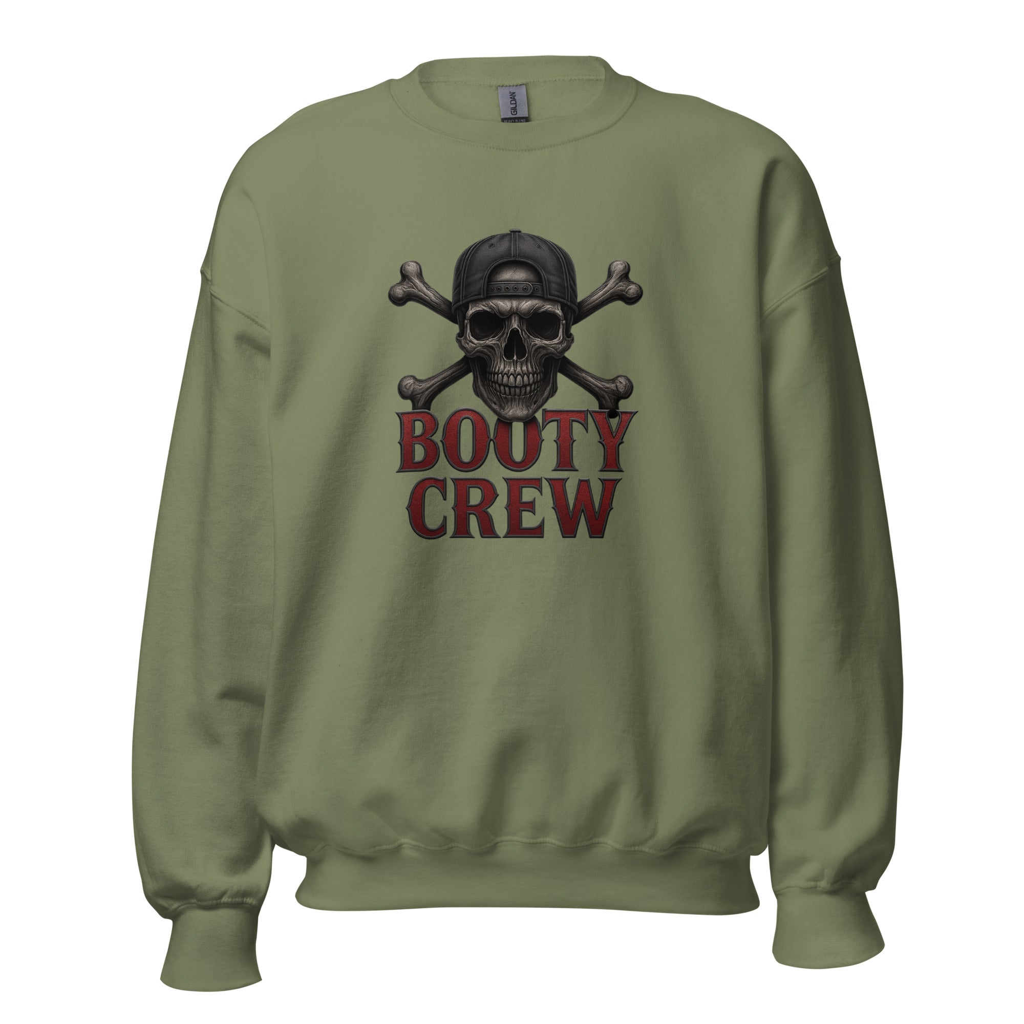 Freaking Brad Show Booty Crew Sweatshirt | Unisex Skull Pullover - Bluegrass Elite Apparel LLC