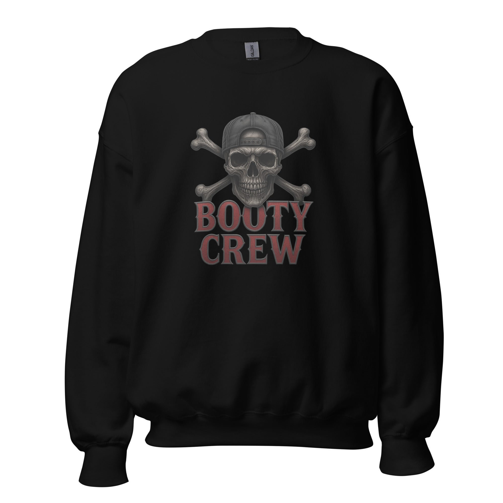 Freaking Brad Show Booty Crew Sweatshirt | Unisex Skull Pullover - Bluegrass Elite Apparel LLC