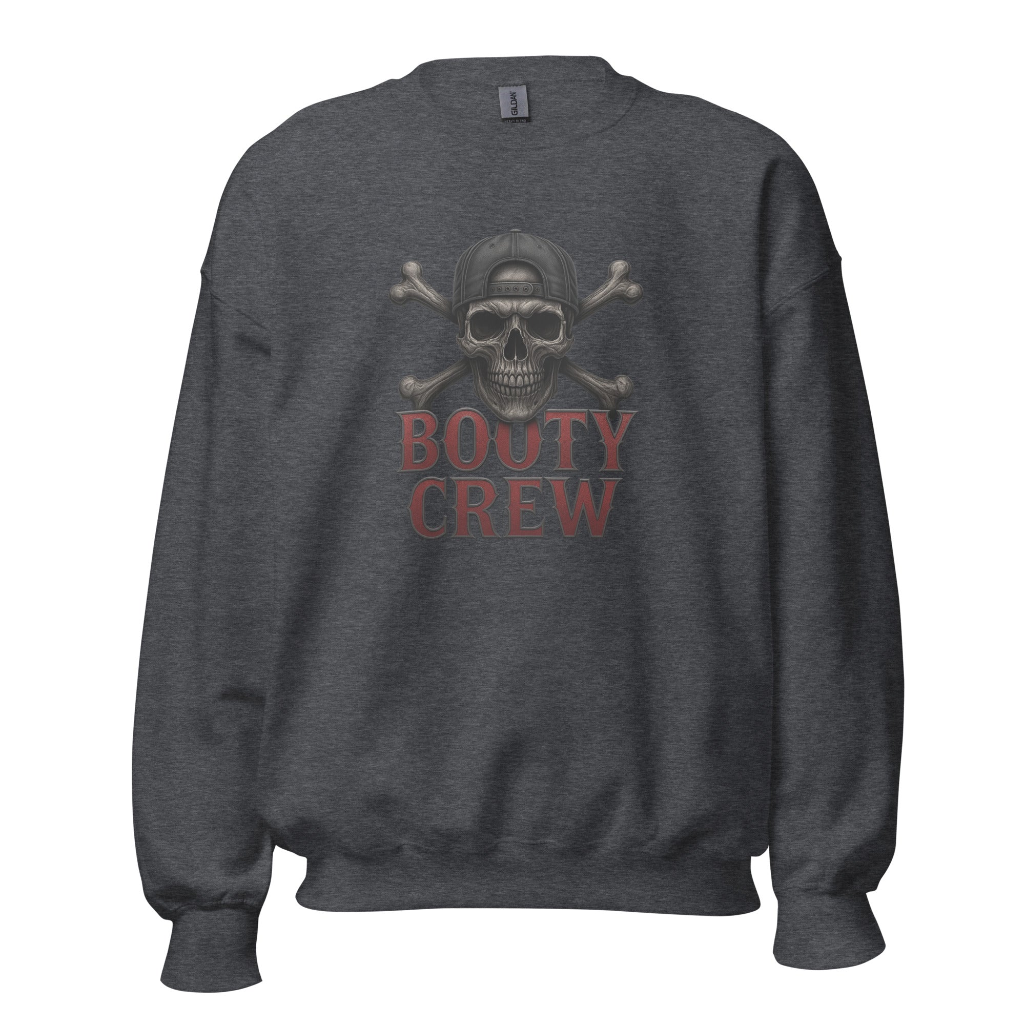 Freaking Brad Show Booty Crew Sweatshirt | Unisex Skull Pullover - Bluegrass Elite Apparel LLC