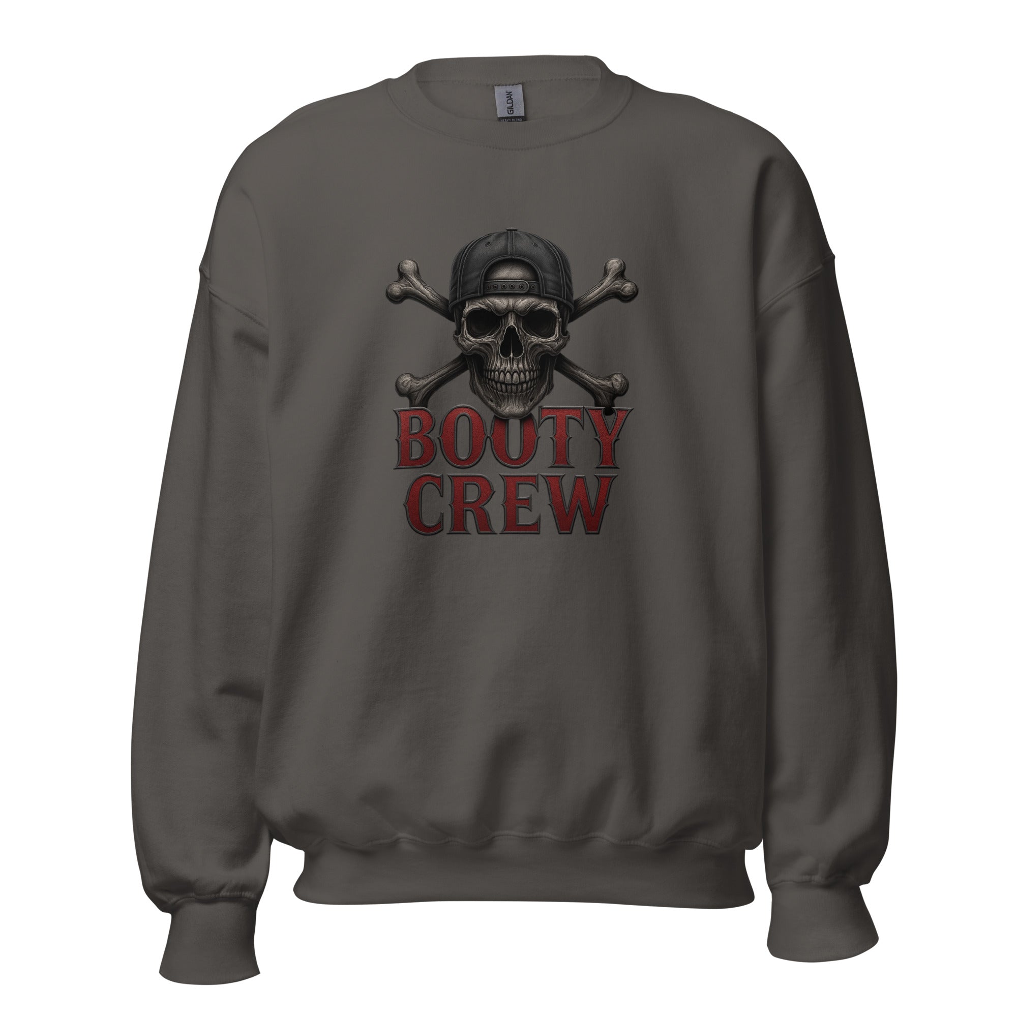 Freaking Brad Show Booty Crew Sweatshirt | Unisex Skull Pullover - Bluegrass Elite Apparel LLC
