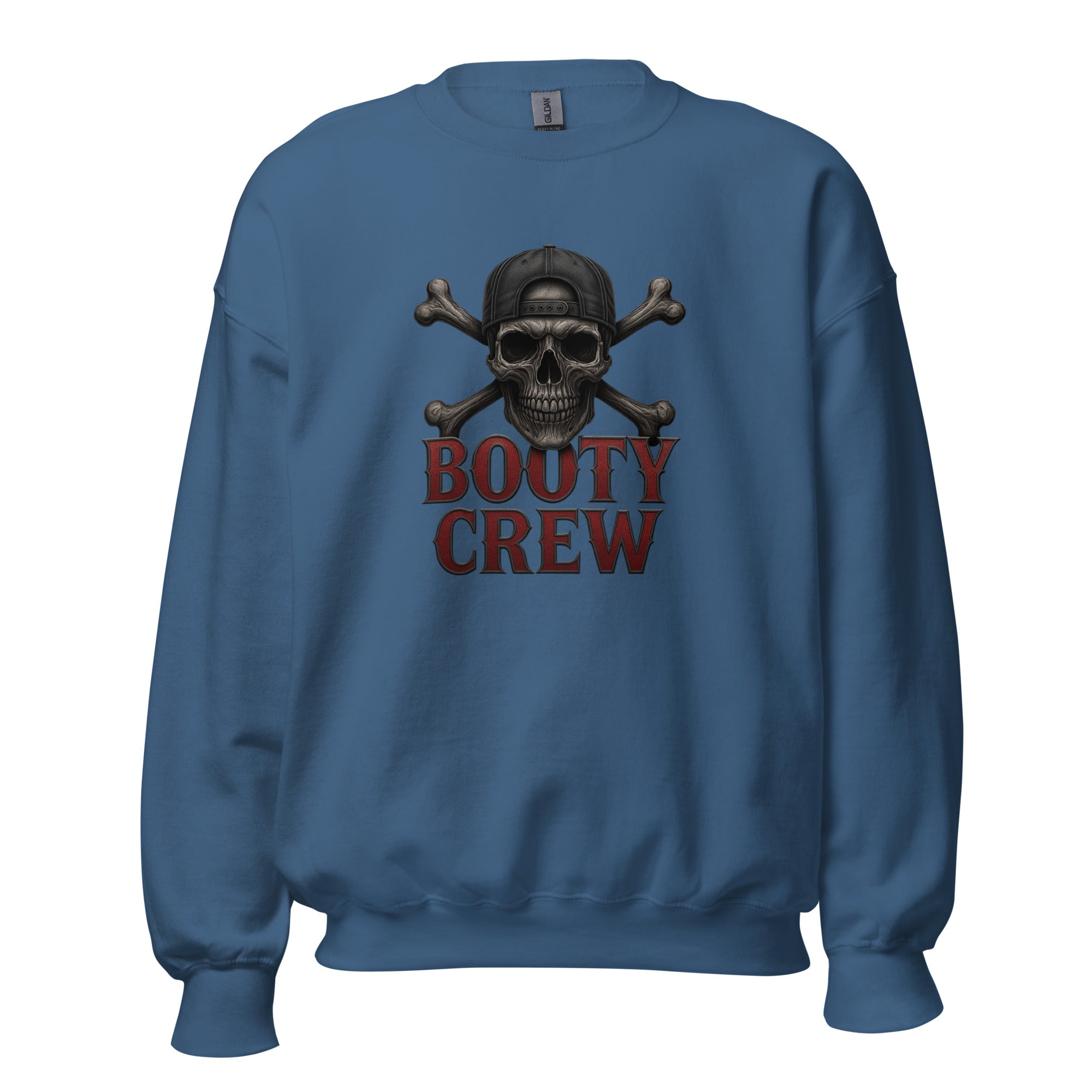 Freaking Brad Show Booty Crew Sweatshirt | Unisex Skull Pullover - Bluegrass Elite Apparel LLC