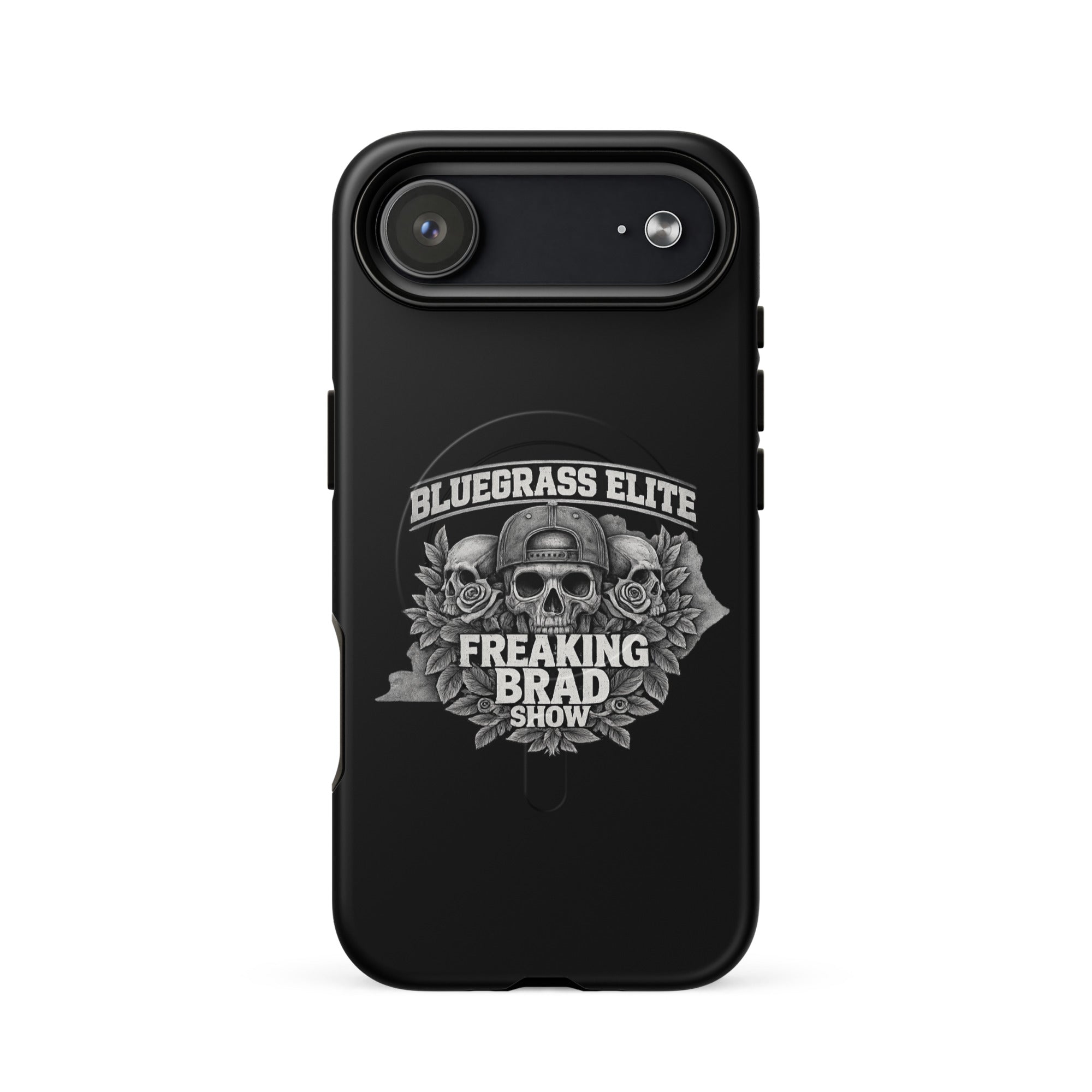 Freaking Brad Show iPhone Case | MagSafe Tough Cover | Skull Rose Design - Bluegrass Elite Apparel LLC