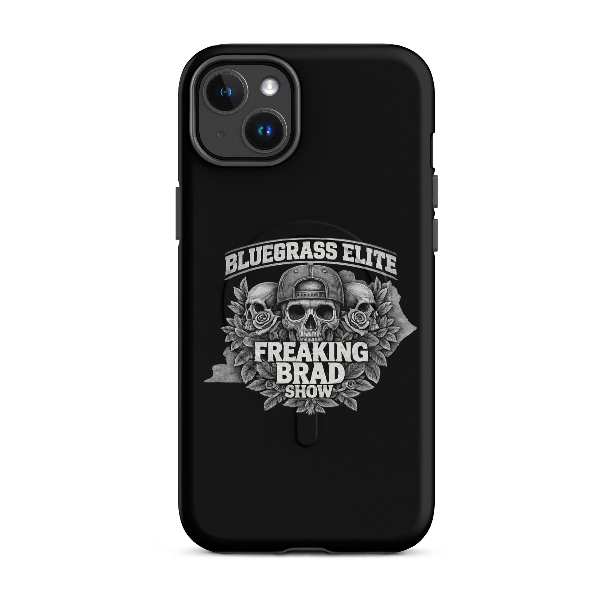 Freaking Brad Show iPhone Case | MagSafe Tough Cover | Skull Rose Design - Bluegrass Elite Apparel LLC